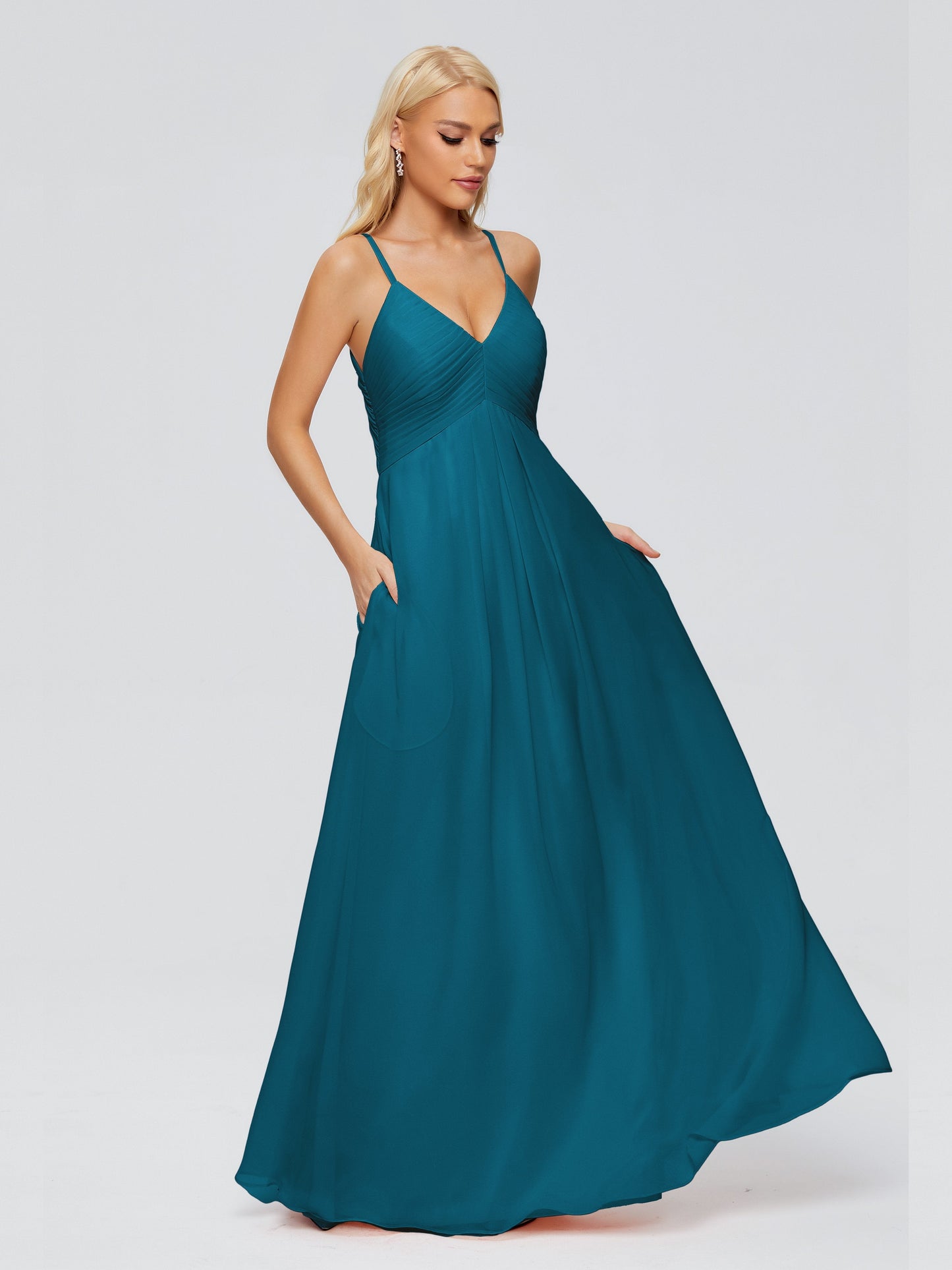 Hadley Spaghetti Straps Chiffon Bridesmaid Dresses