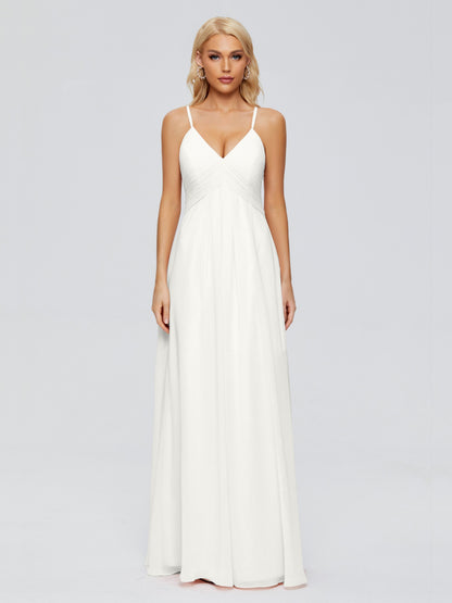 Hadley Spaghetti Straps Chiffon Bridesmaid Dresses