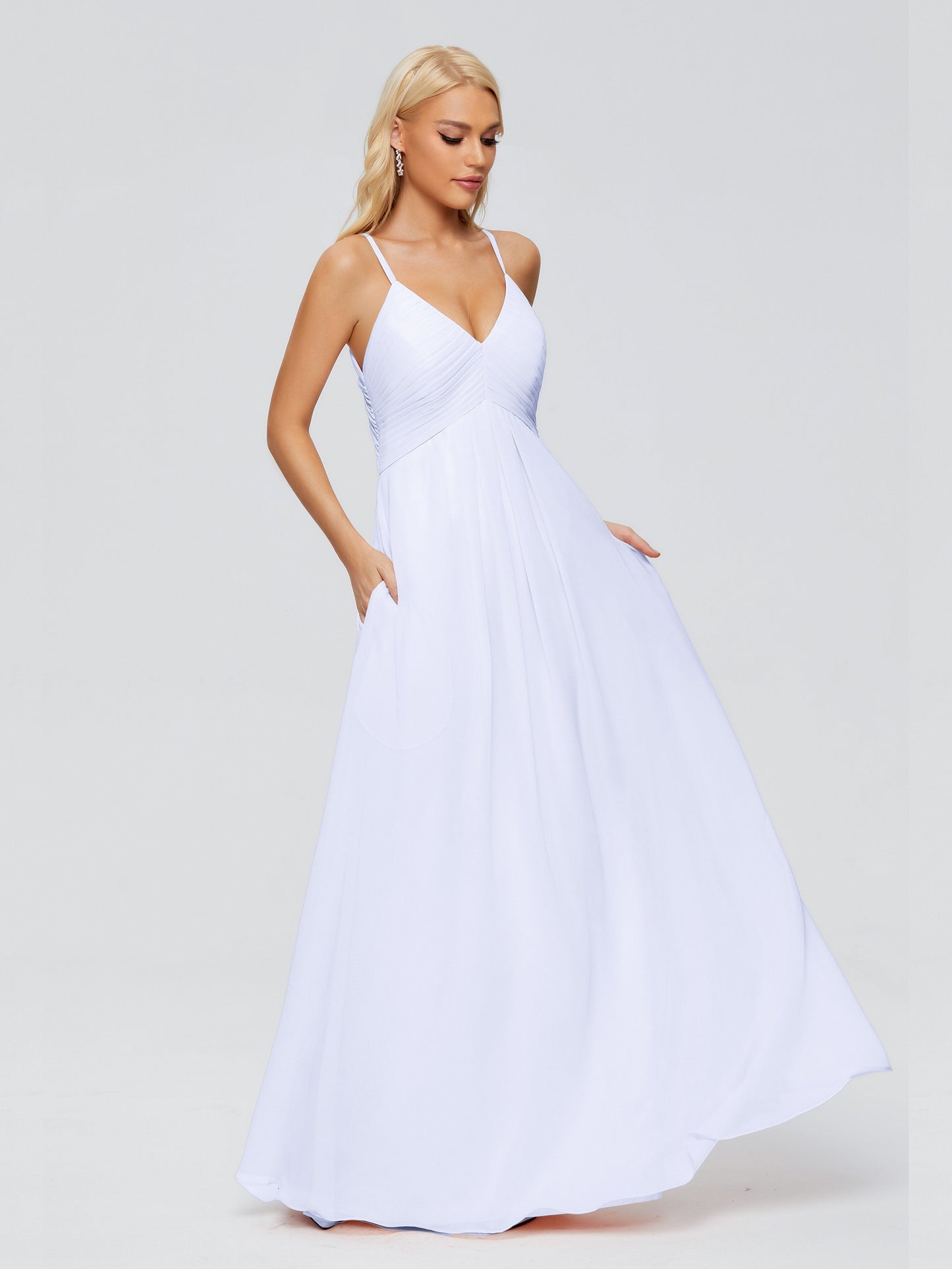 Hadley Spaghetti Straps Chiffon Bridesmaid Dresses