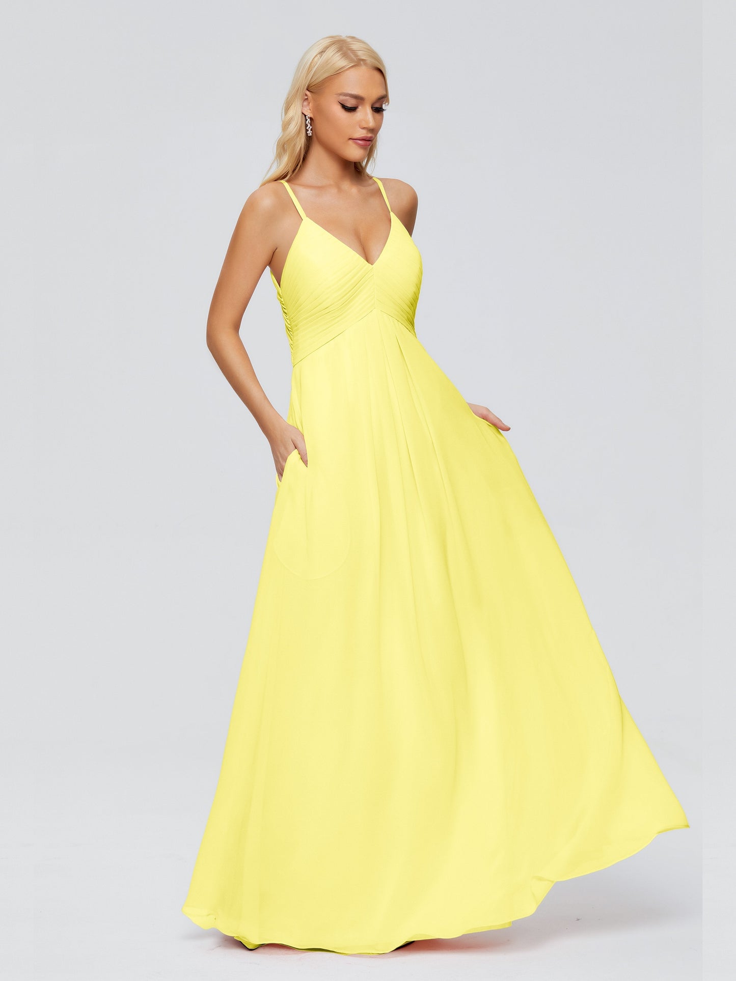 Hadley Spaghetti Straps Chiffon Bridesmaid Dresses