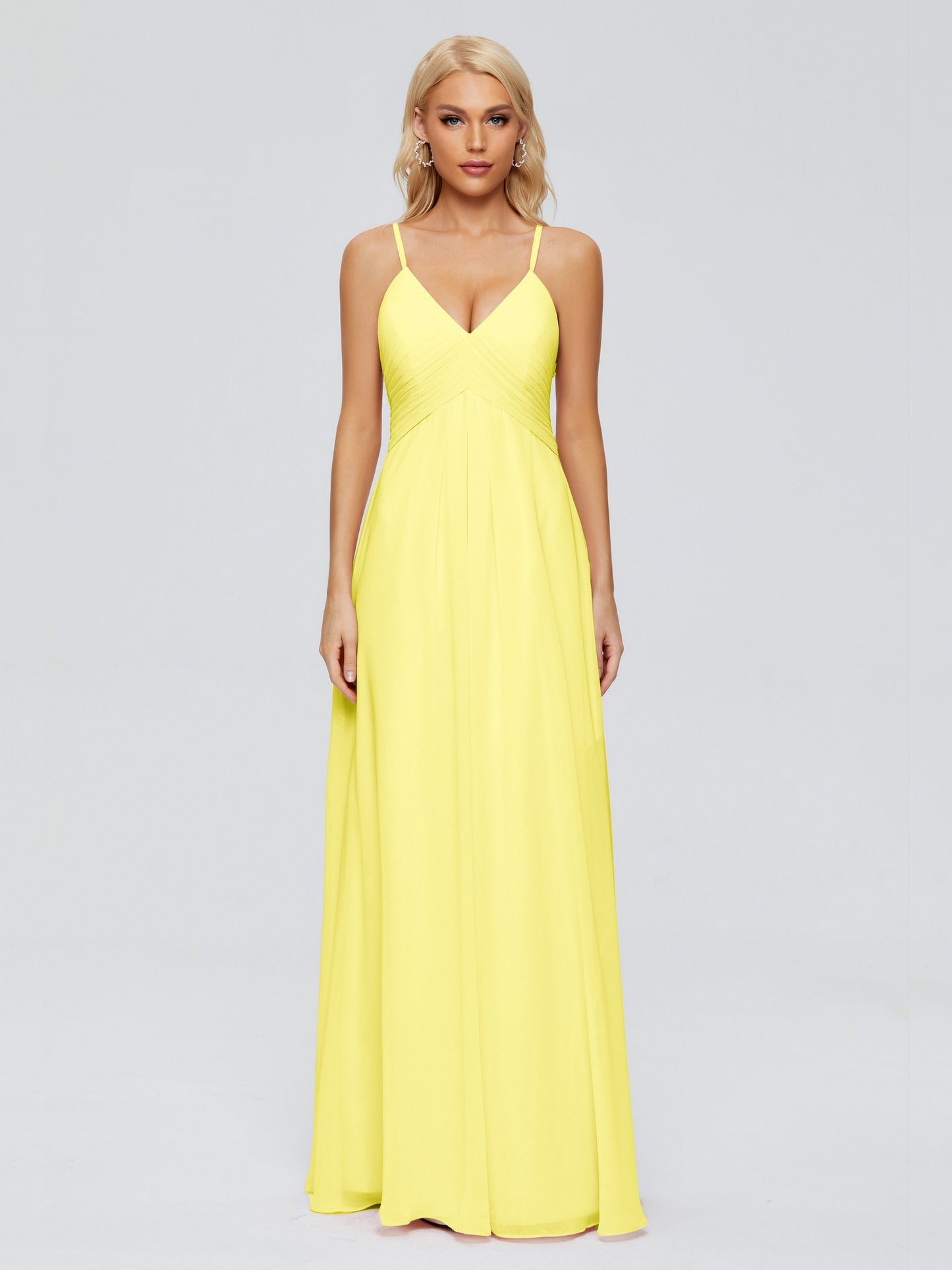 Hadley Spaghetti Straps Chiffon Bridesmaid Dresses