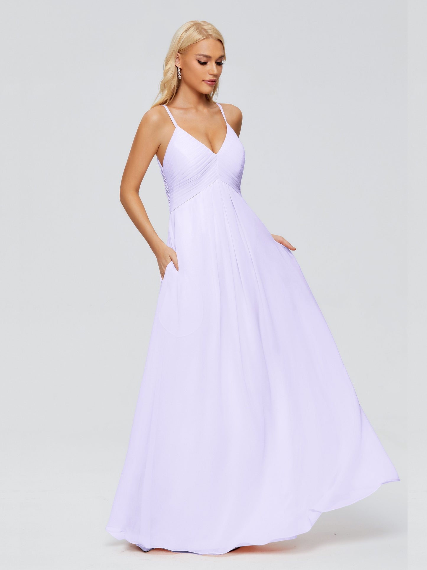Hadley Spaghetti Straps Chiffon Bridesmaid Dresses