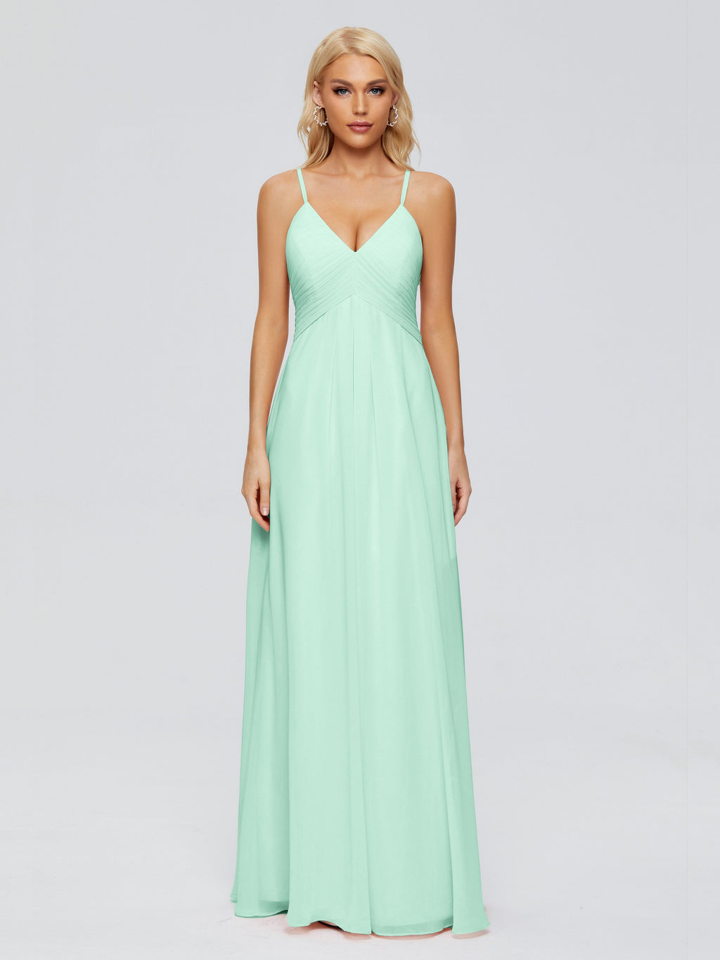 Hadley Spaghetti Straps Chiffon Bridesmaid Dresses