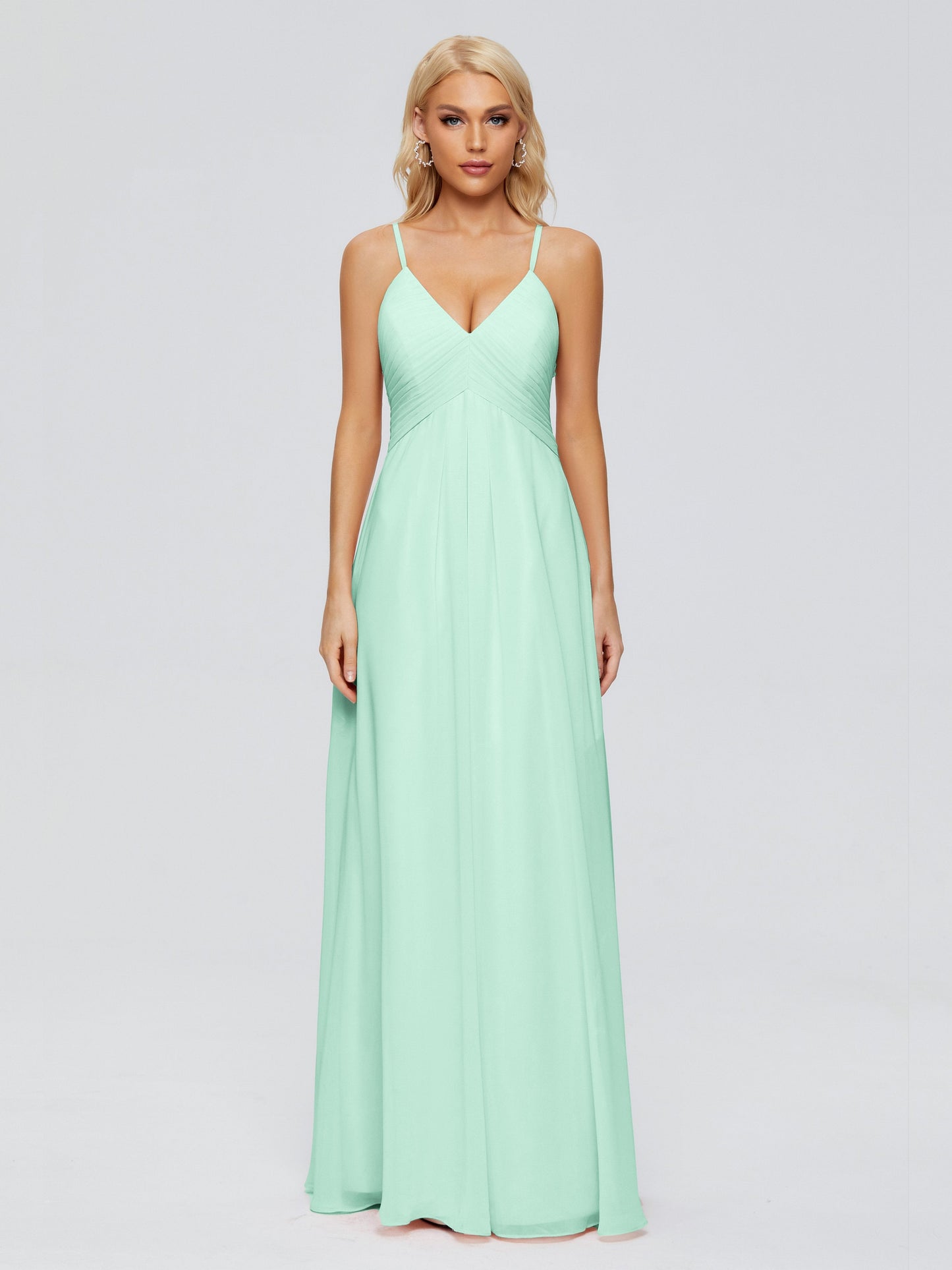 Hadley Spaghetti Straps Chiffon Bridesmaid Dresses