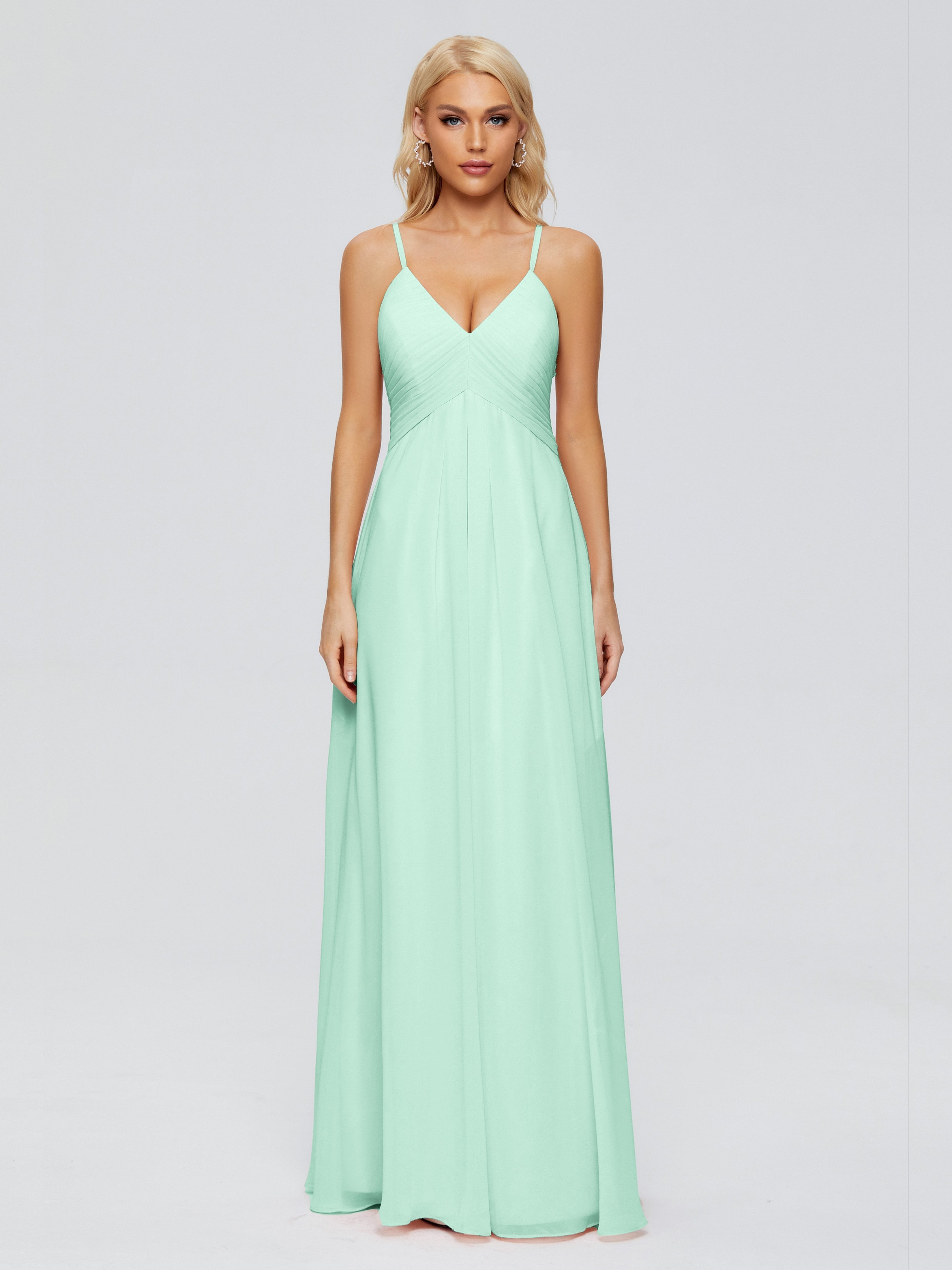 Hadley Spaghetti Straps Chiffon Bridesmaid Dresses