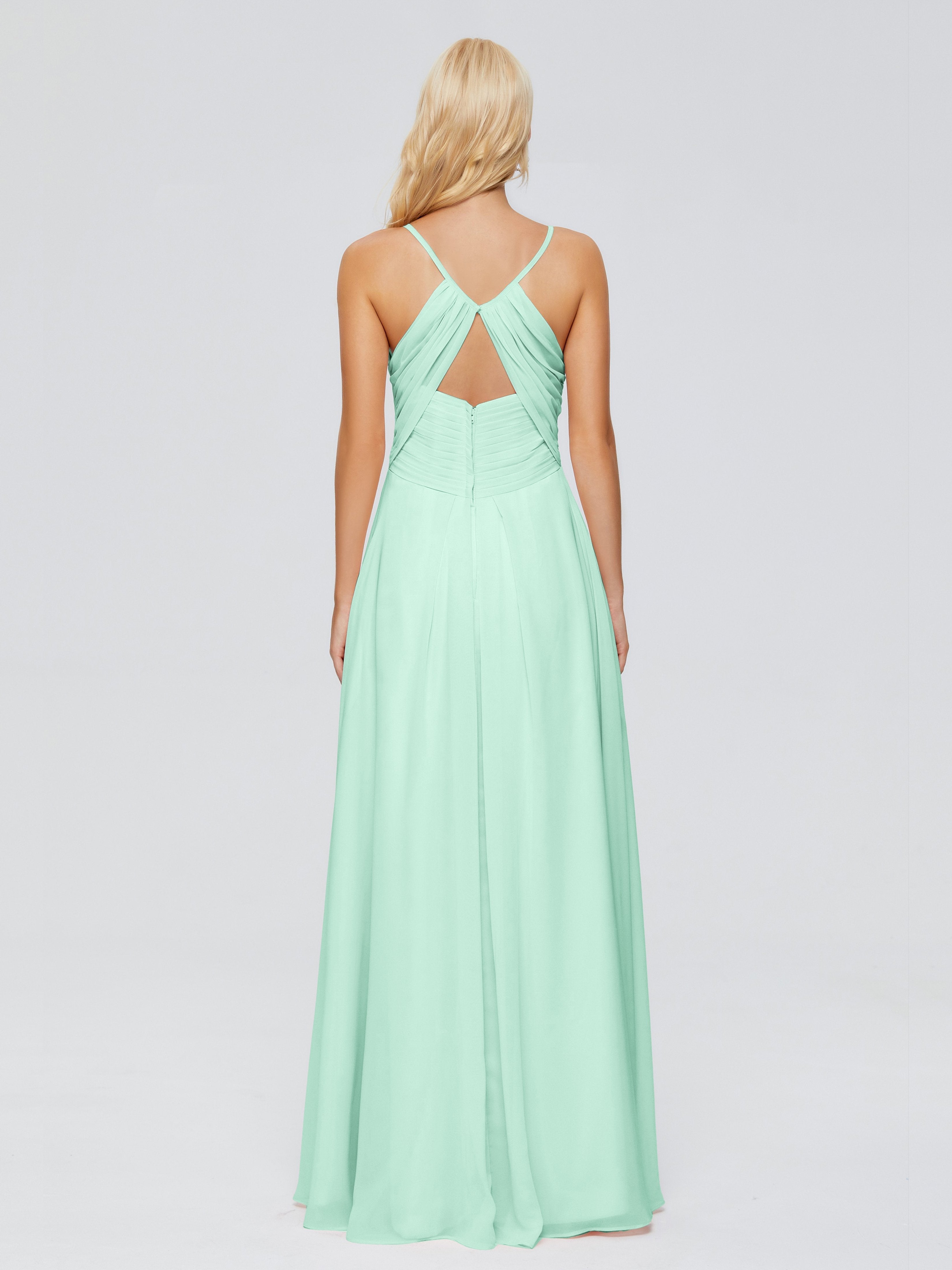 Hadley Spaghetti Straps Chiffon Bridesmaid Dresses
