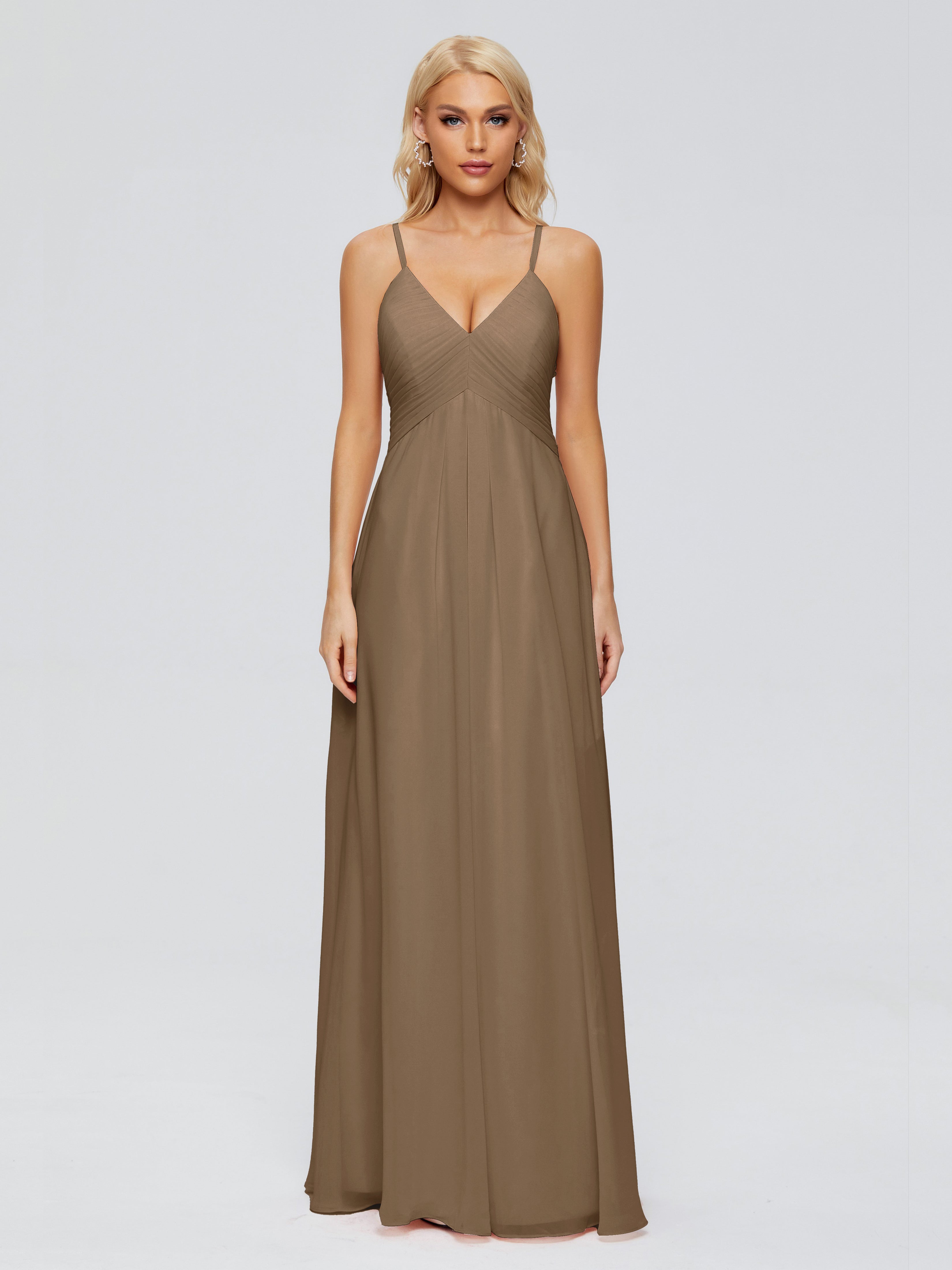 Hadley Spaghetti Straps Chiffon Bridesmaid Dresses