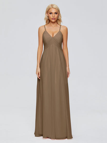 Hadley Spaghetti Straps Chiffon Bridesmaid Dresses