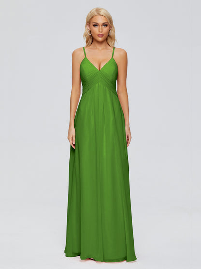 Hadley Spaghetti Straps Chiffon Bridesmaid Dresses
