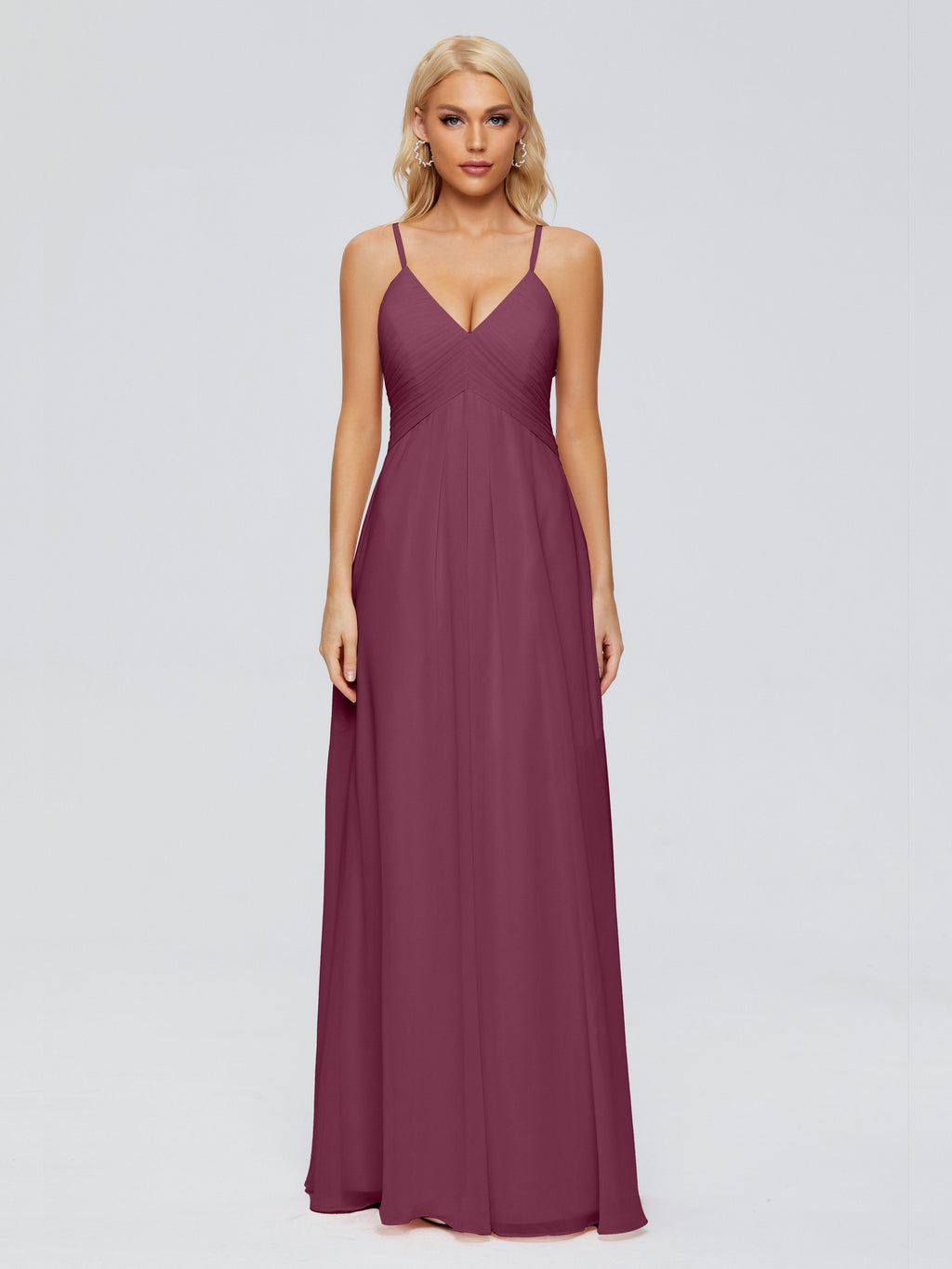 Hadley Spaghetti Straps Chiffon Bridesmaid Dresses