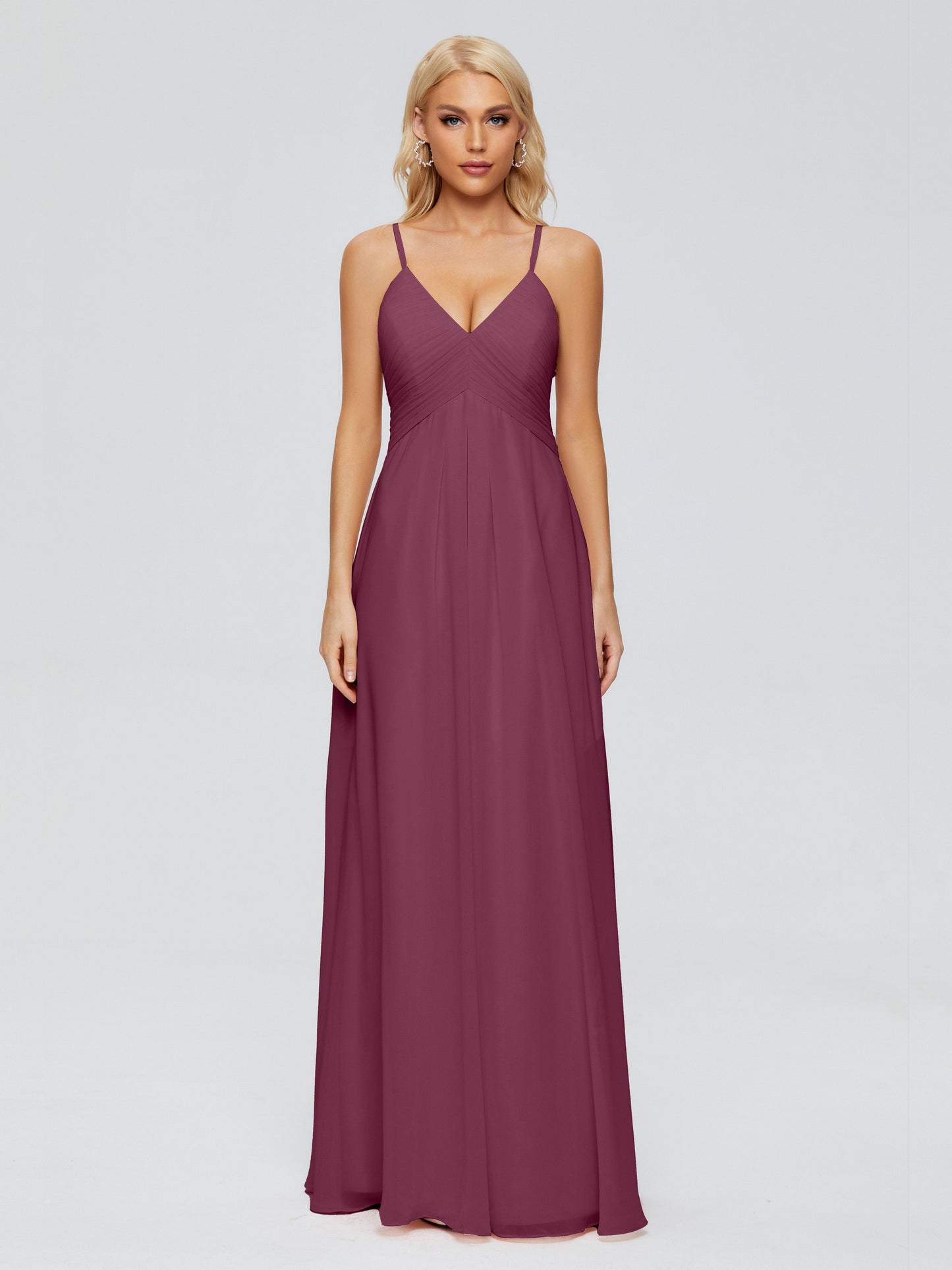 Hadley Spaghetti Straps Chiffon Bridesmaid Dresses