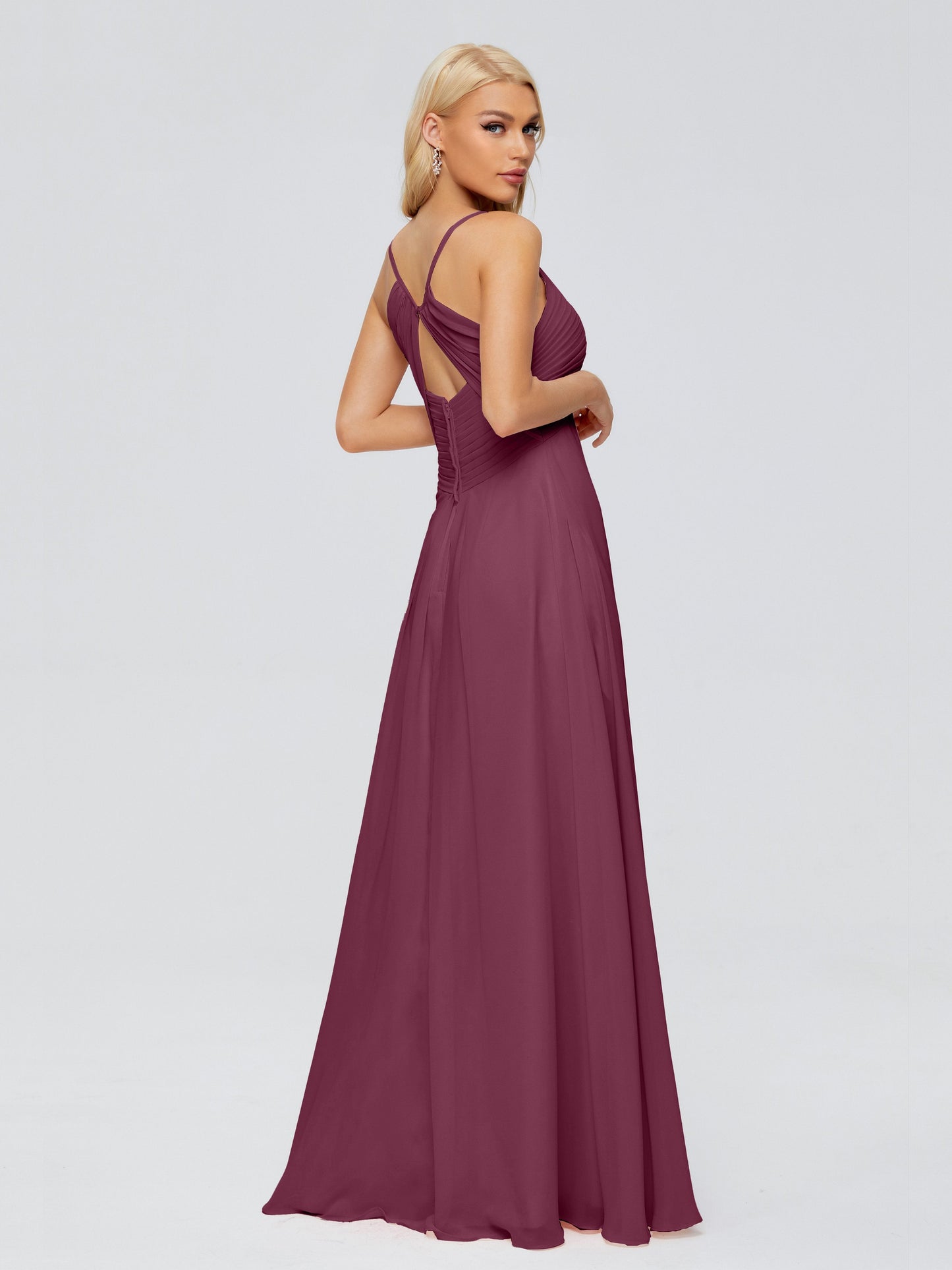 Hadley Spaghetti Straps Chiffon Bridesmaid Dresses