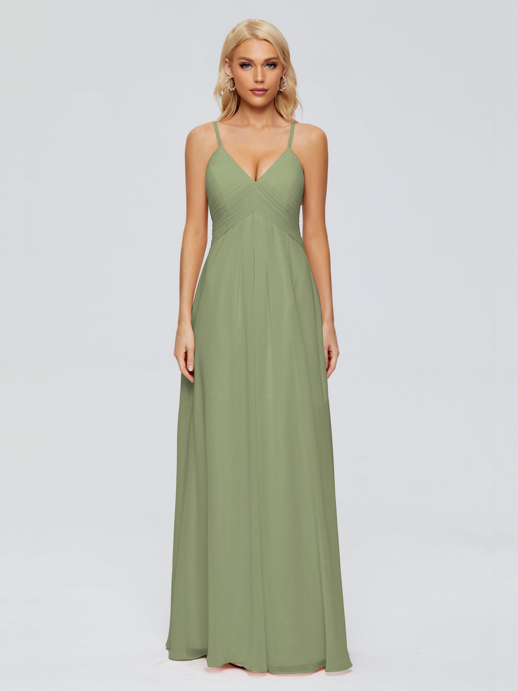 Hadley Spaghetti Straps Chiffon Bridesmaid Dresses