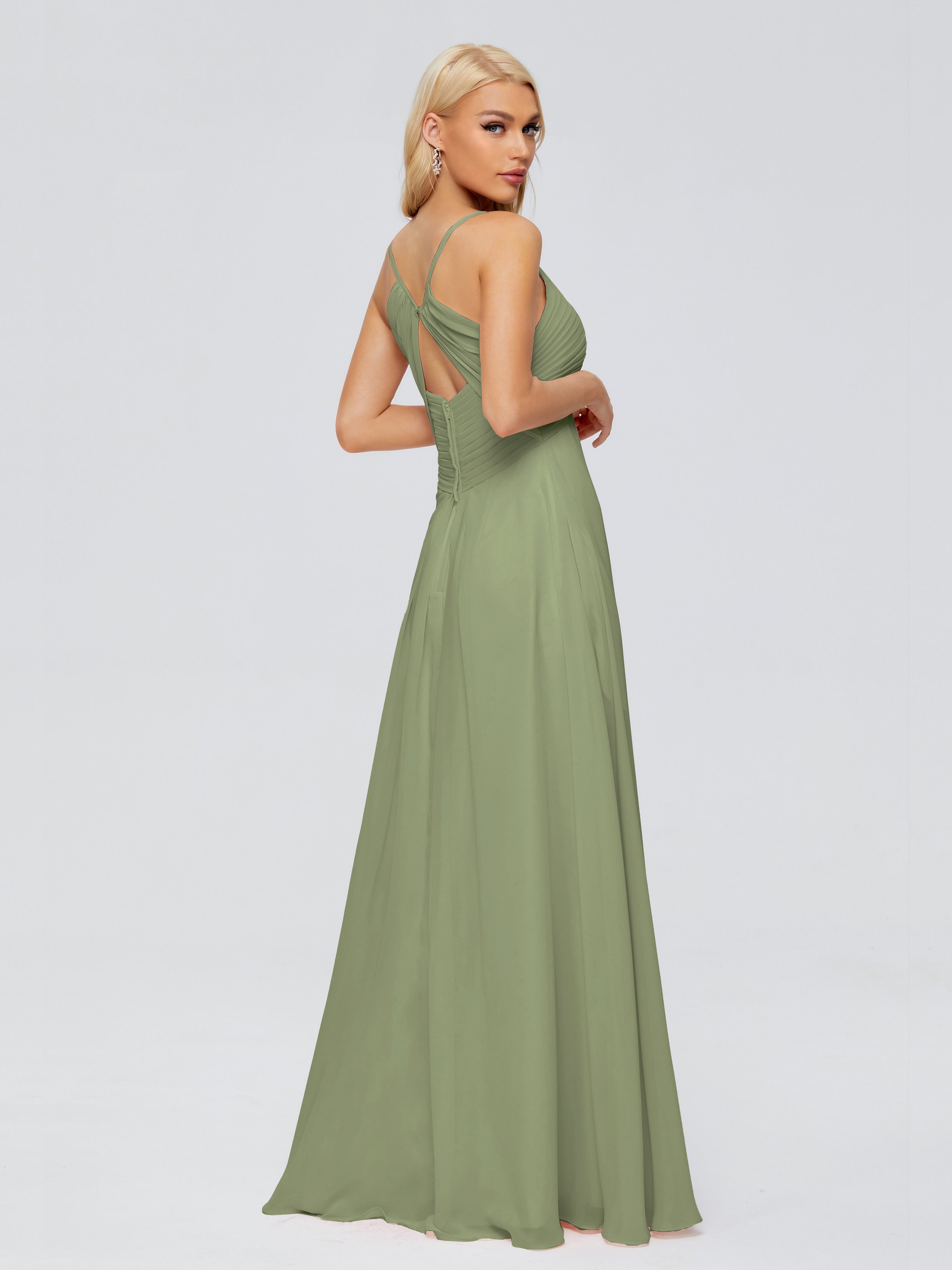 Hadley Spaghetti Straps Chiffon Bridesmaid Dresses