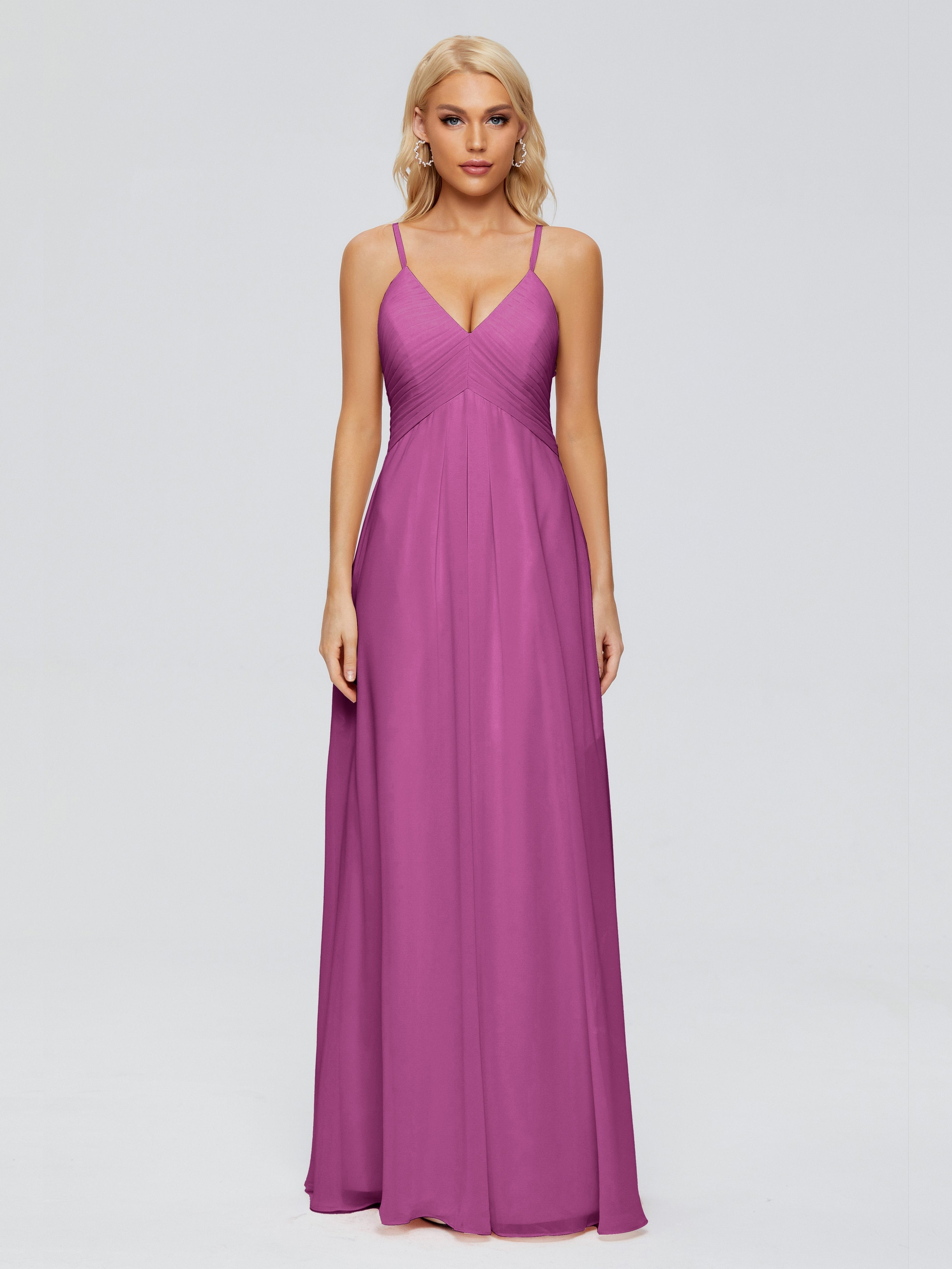 Hadley Spaghetti Straps Chiffon Bridesmaid Dresses