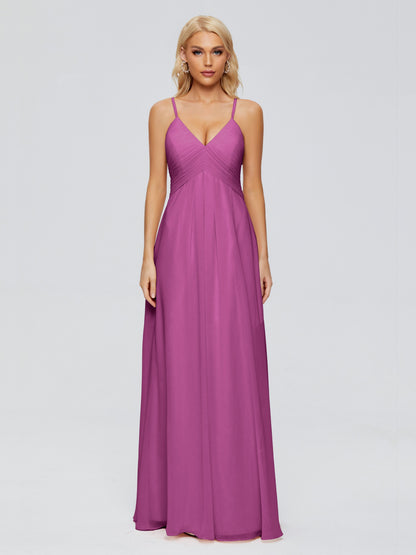 Hadley Spaghetti Straps Chiffon Bridesmaid Dresses