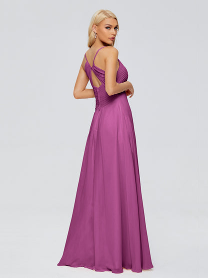 Hadley Spaghetti Straps Chiffon Bridesmaid Dresses