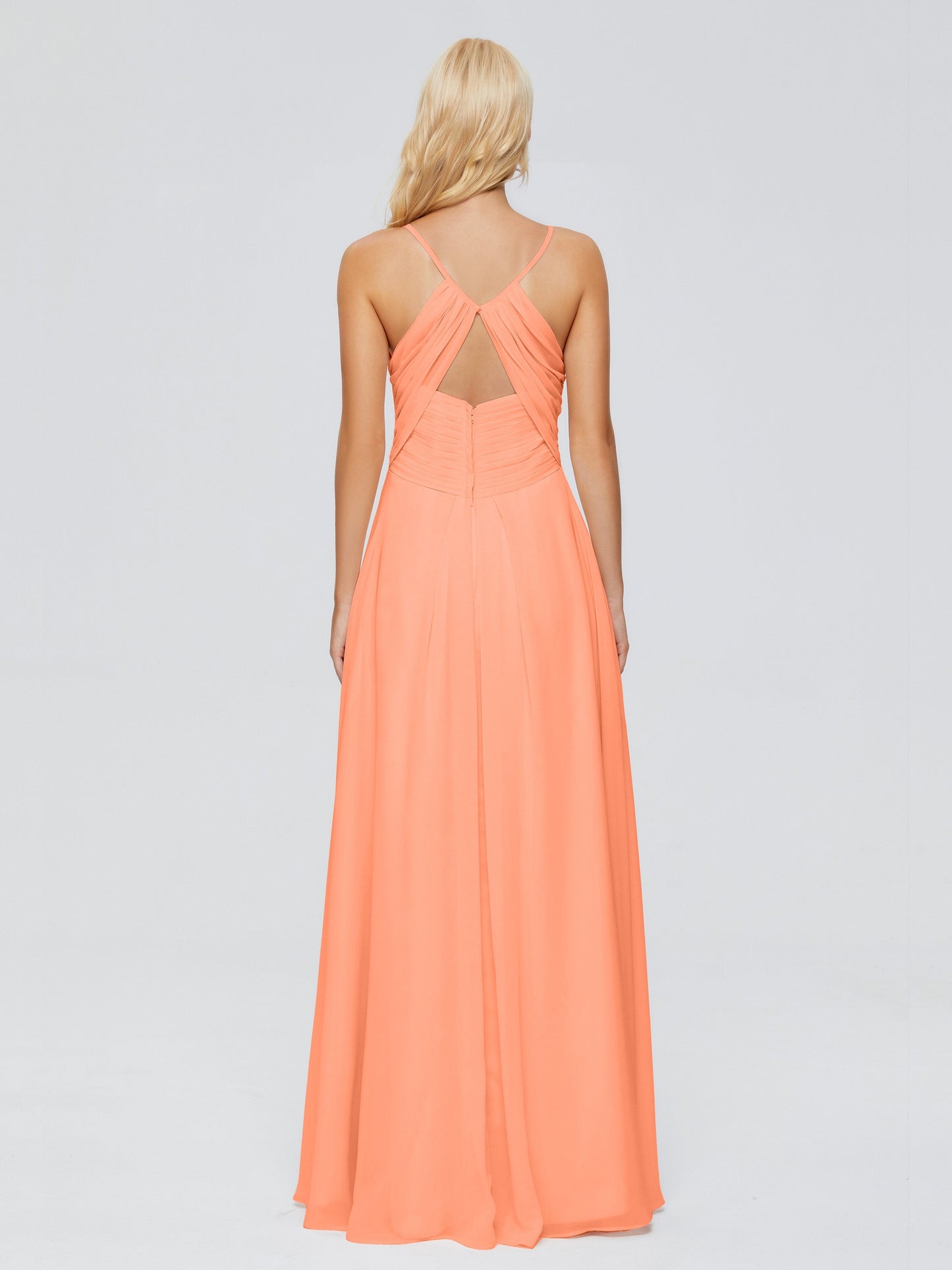 Hadley Spaghetti Straps Chiffon Bridesmaid Dresses