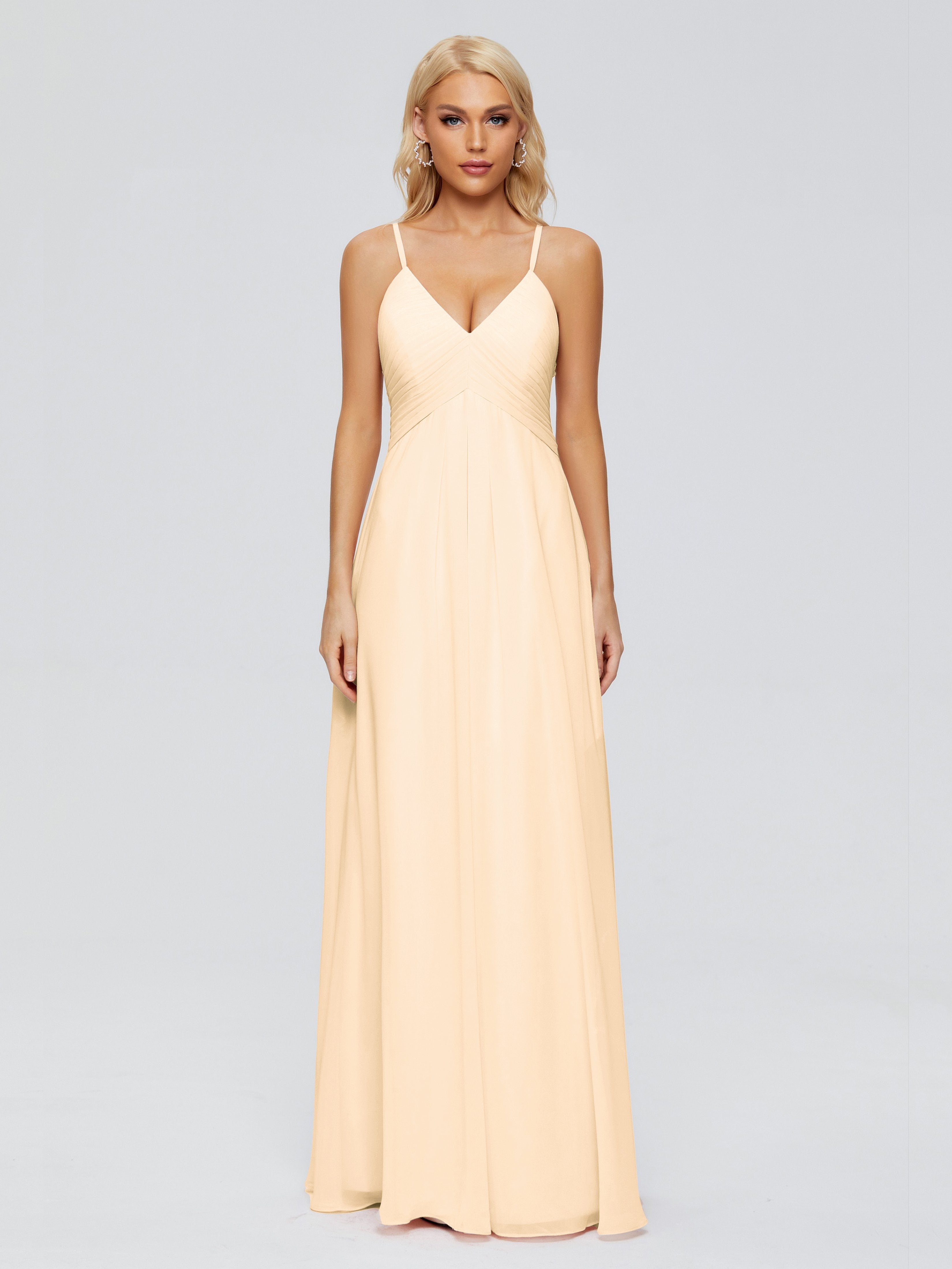 Hadley Spaghetti Straps Chiffon Bridesmaid Dresses