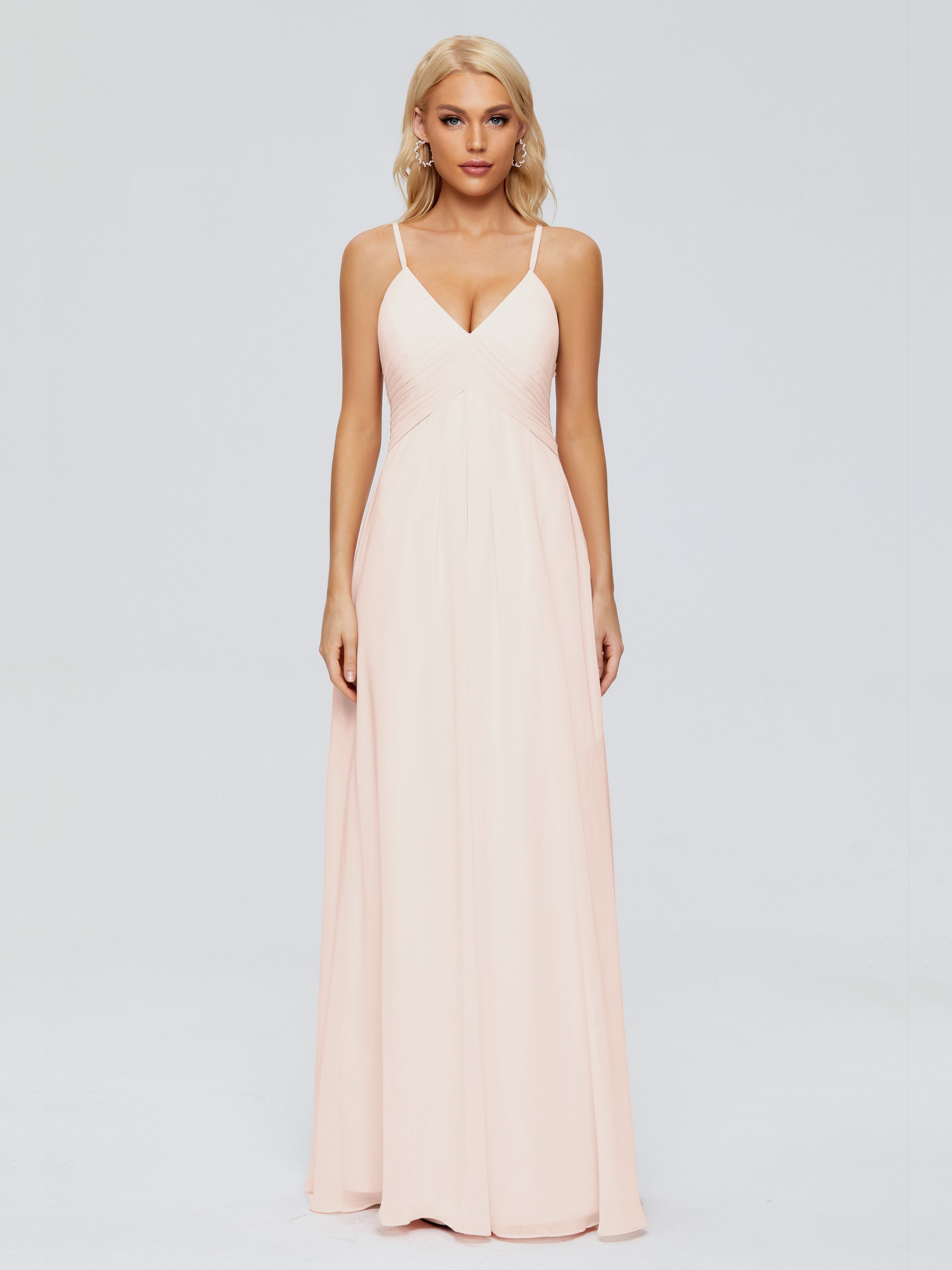 Hadley Spaghetti Straps Chiffon Bridesmaid Dresses