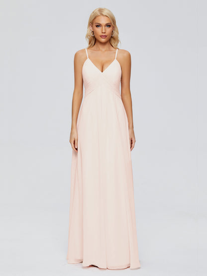 Hadley Spaghetti Straps Chiffon Bridesmaid Dresses