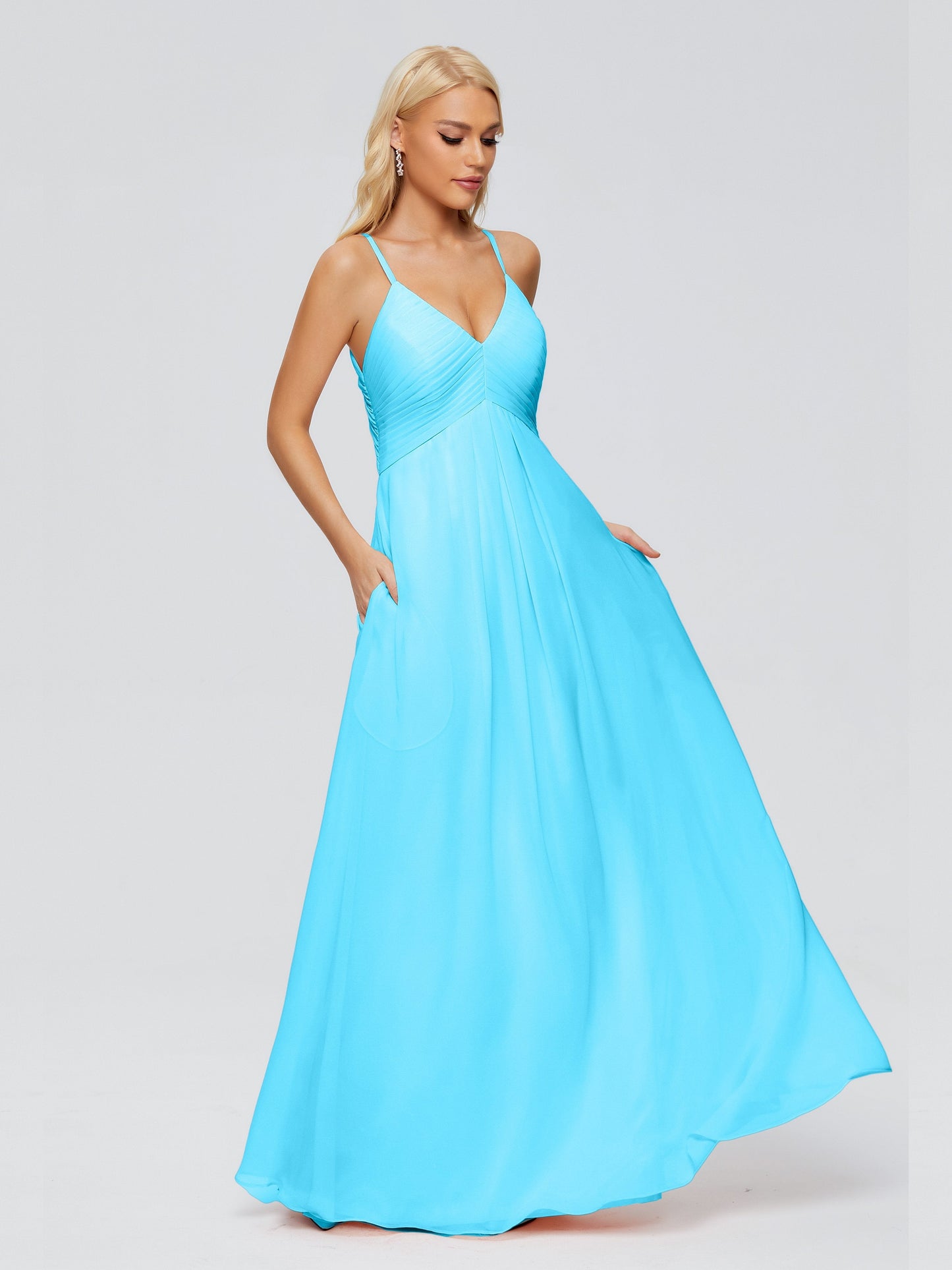 Hadley Spaghetti Straps Chiffon Bridesmaid Dresses