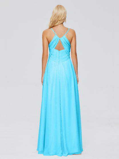 Hadley Spaghetti Straps Chiffon Bridesmaid Dresses