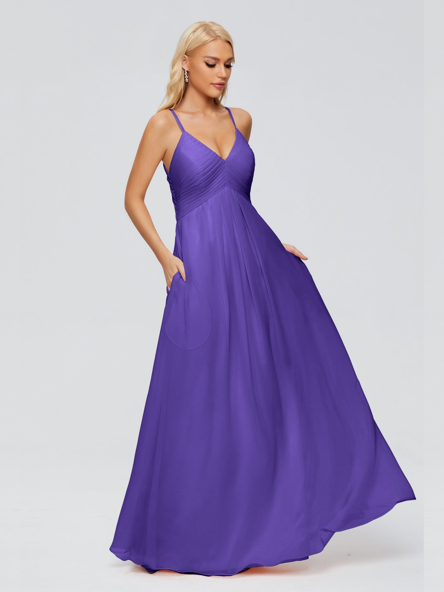 Hadley Spaghetti Straps Chiffon Bridesmaid Dresses