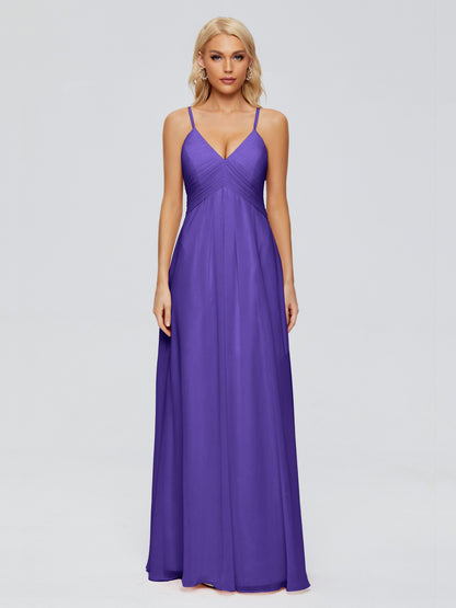 Hadley Spaghetti Straps Chiffon Bridesmaid Dresses