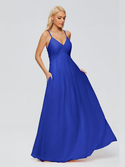 Hadley Spaghetti Straps Chiffon Bridesmaid Dresses