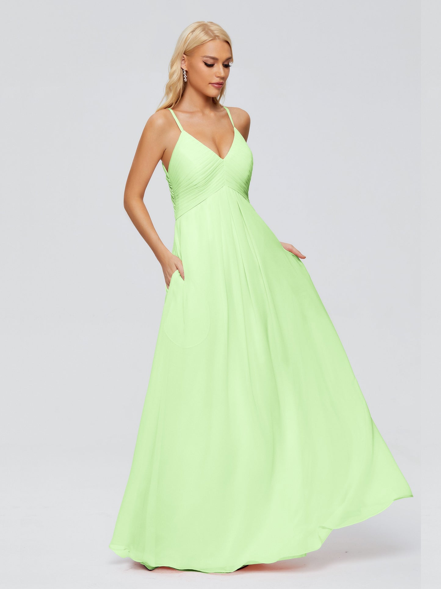 Hadley Spaghetti Straps Chiffon Bridesmaid Dresses