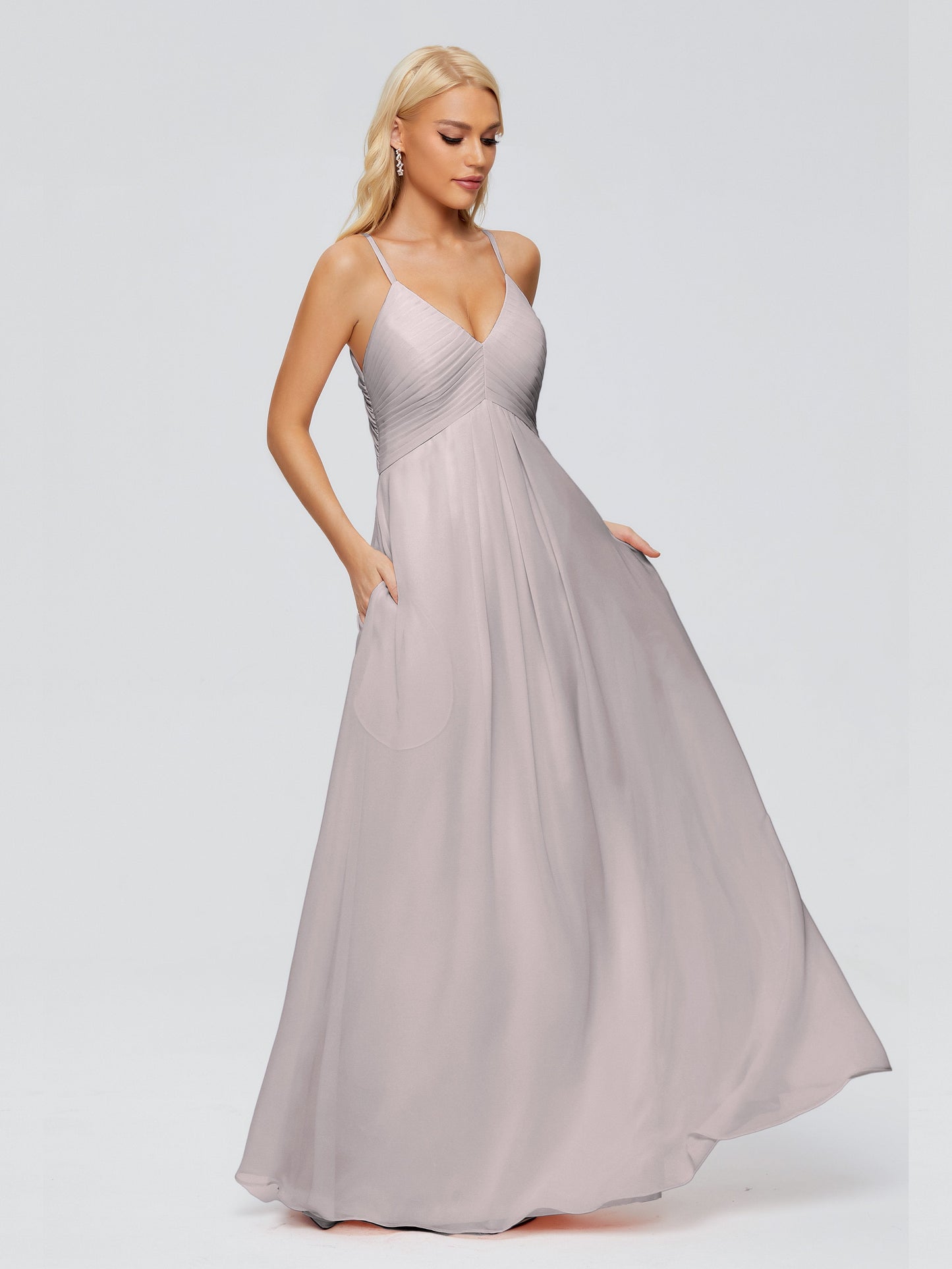 Hadley Spaghetti Straps Chiffon Bridesmaid Dresses