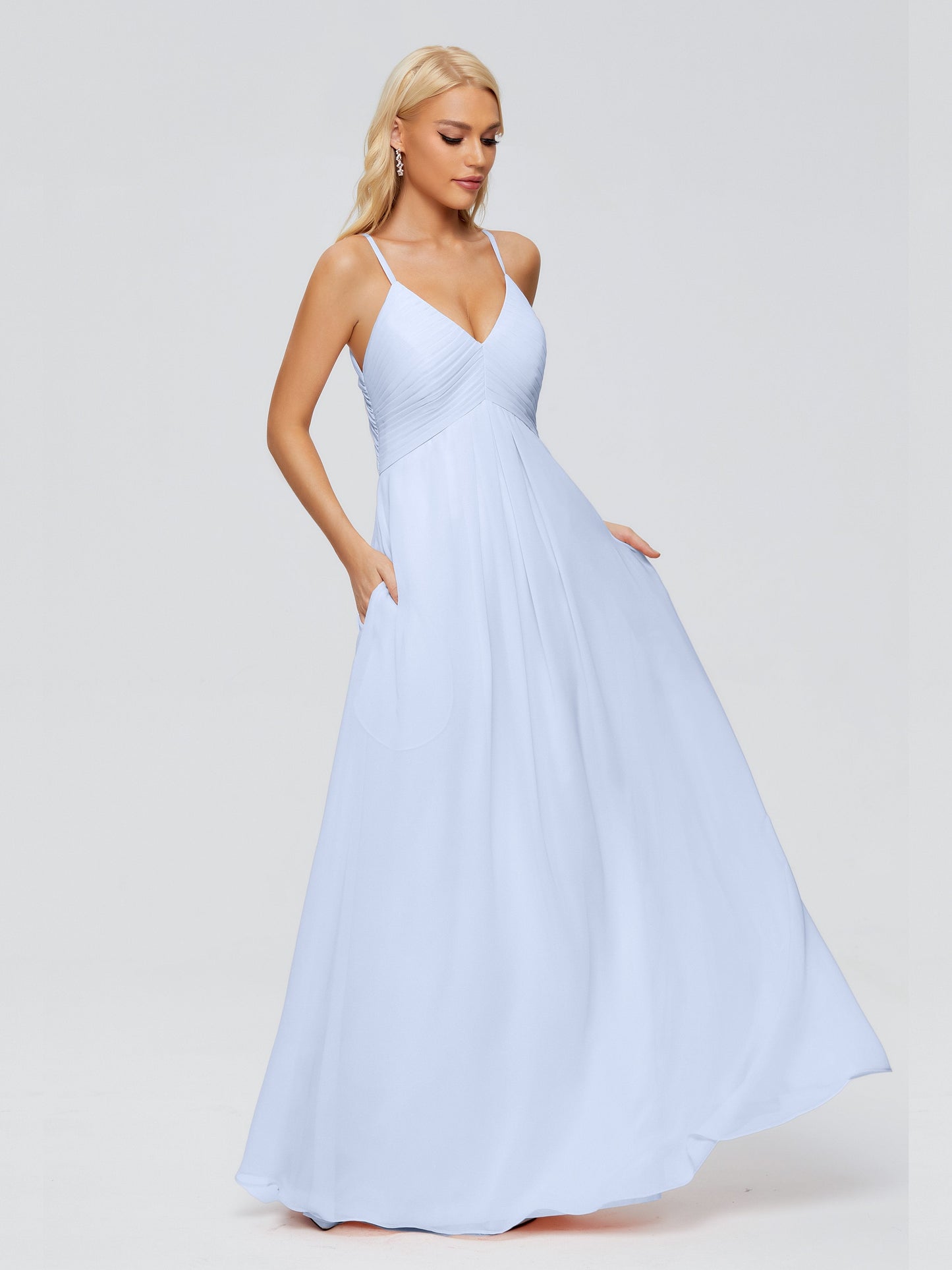 Hadley Spaghetti Straps Chiffon Bridesmaid Dresses