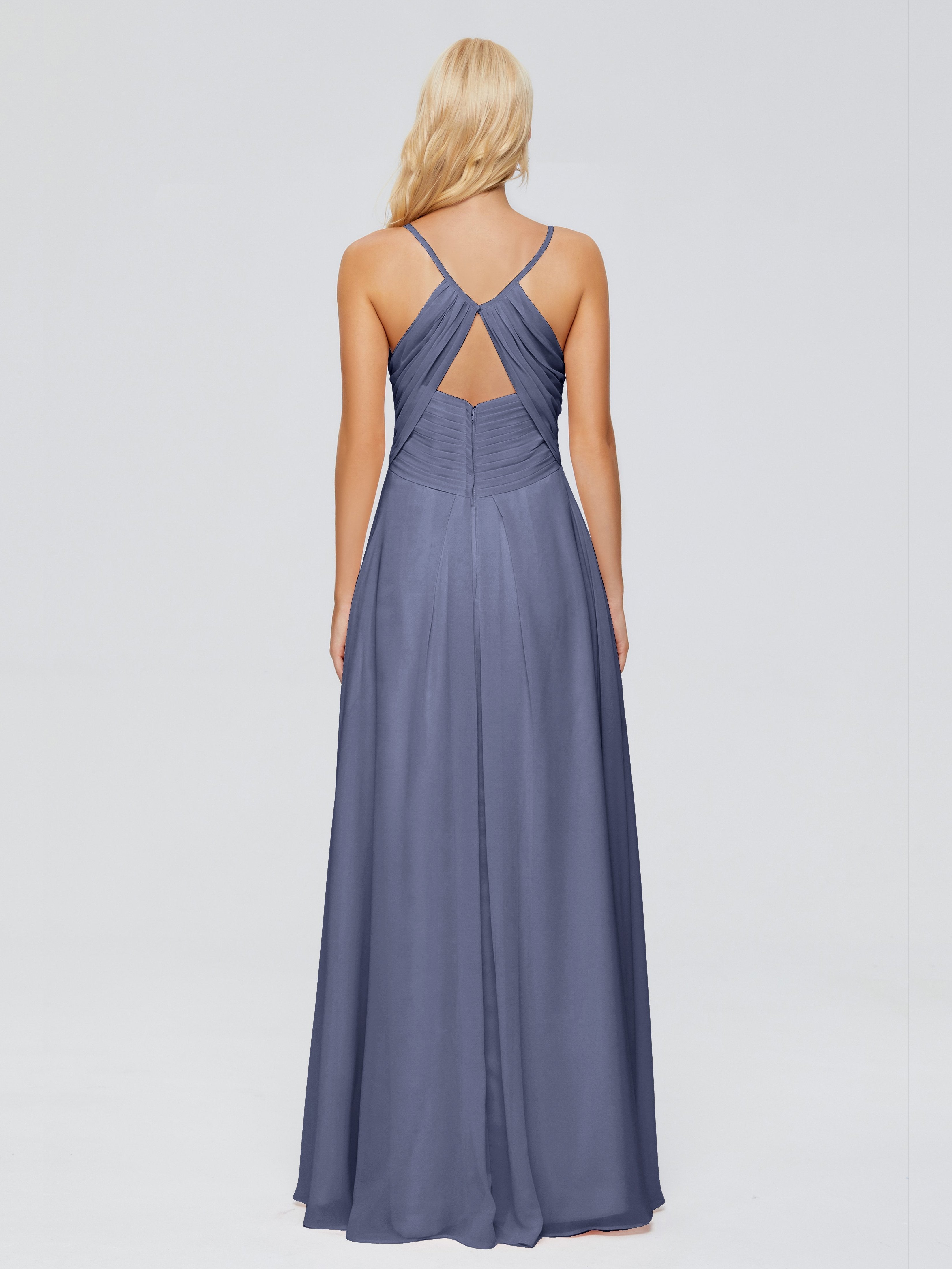 Hadley Spaghetti Straps Chiffon Bridesmaid Dresses