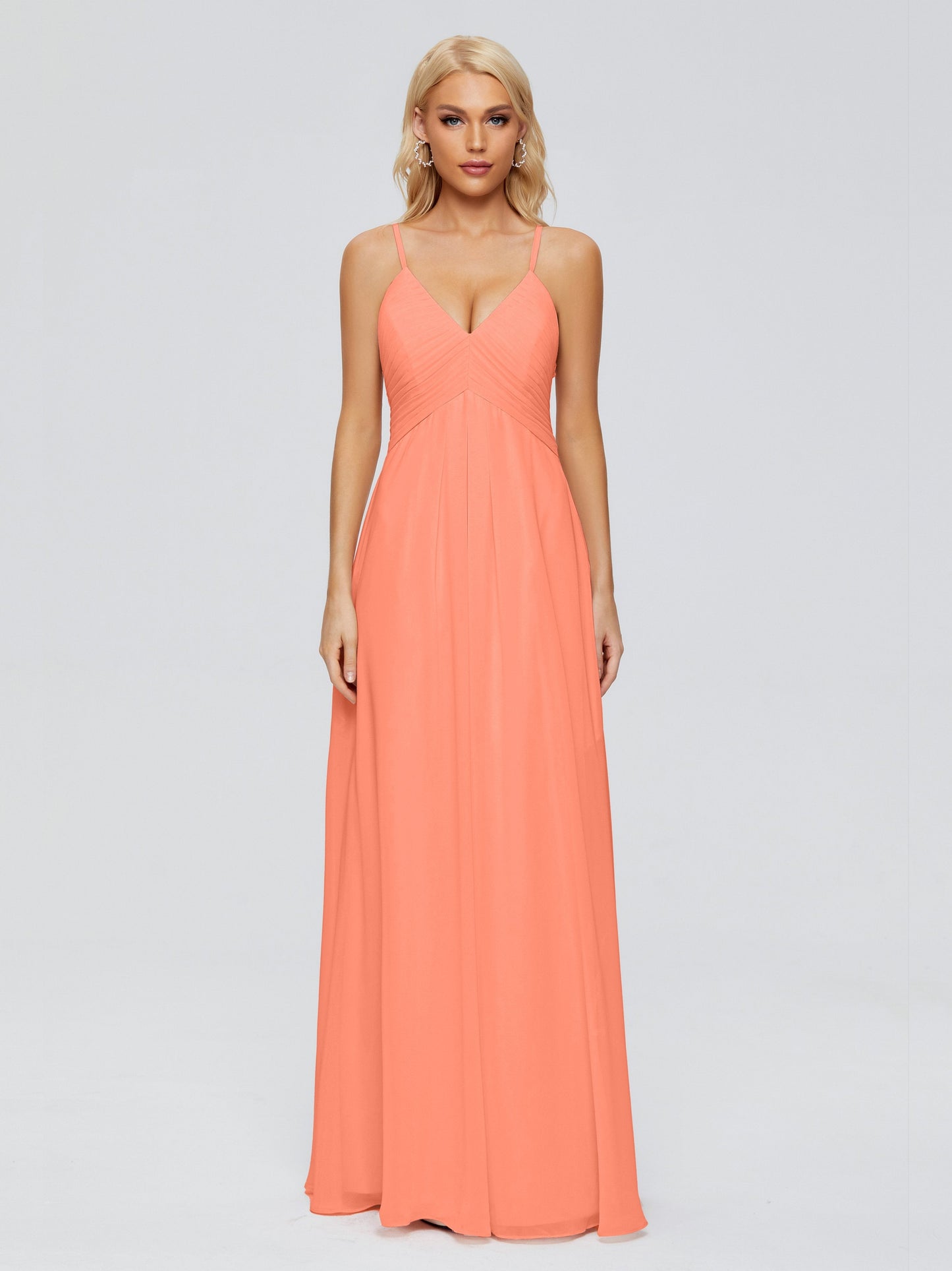 Hadley Spaghetti Straps Chiffon Bridesmaid Dresses