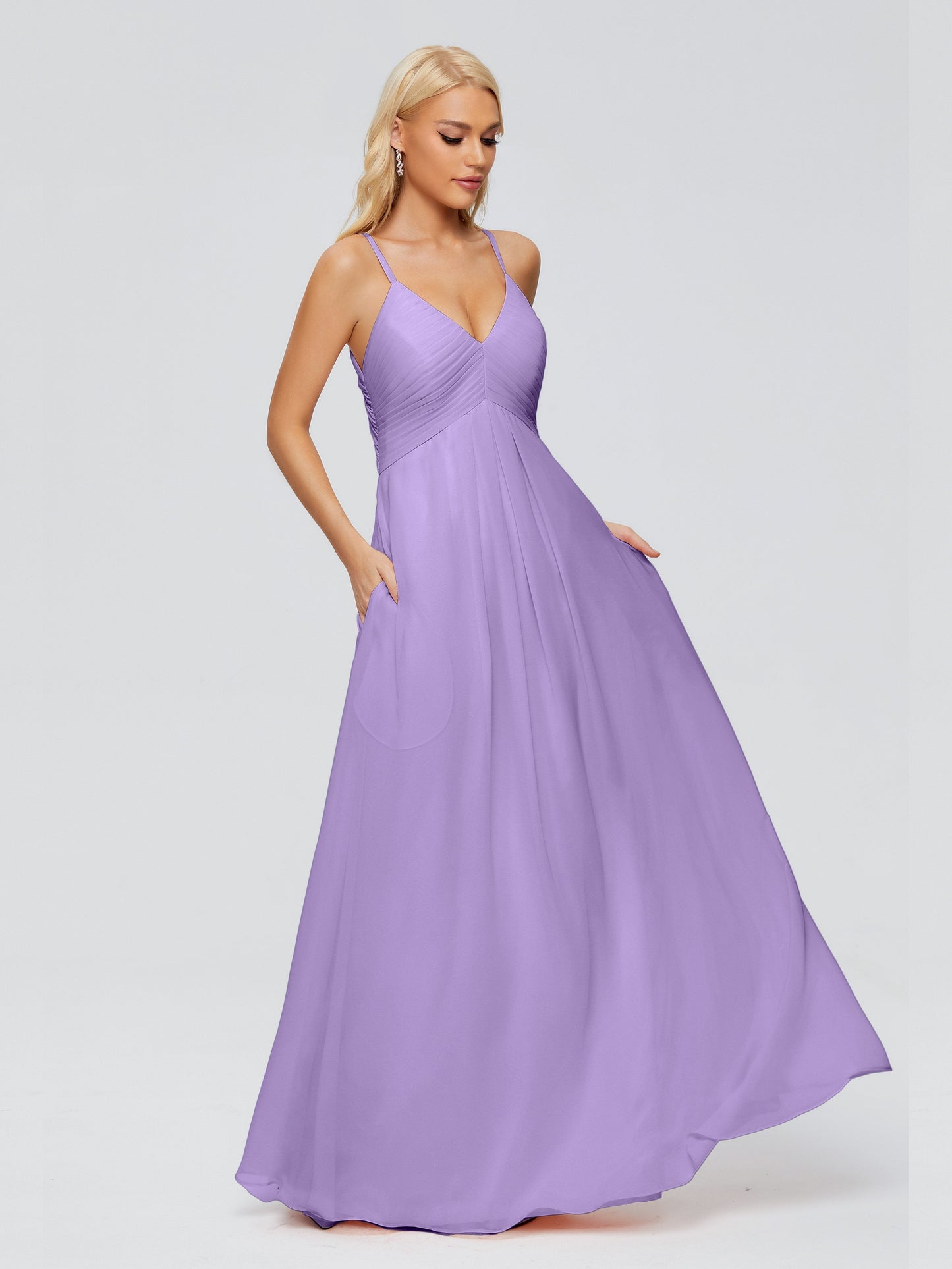 Hadley Spaghetti Straps Chiffon Bridesmaid Dresses
