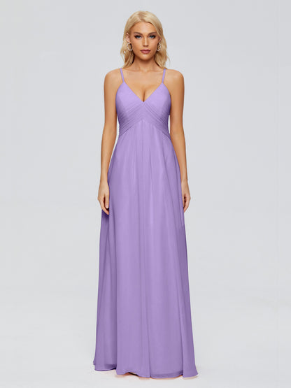 Hadley Spaghetti Straps Chiffon Bridesmaid Dresses