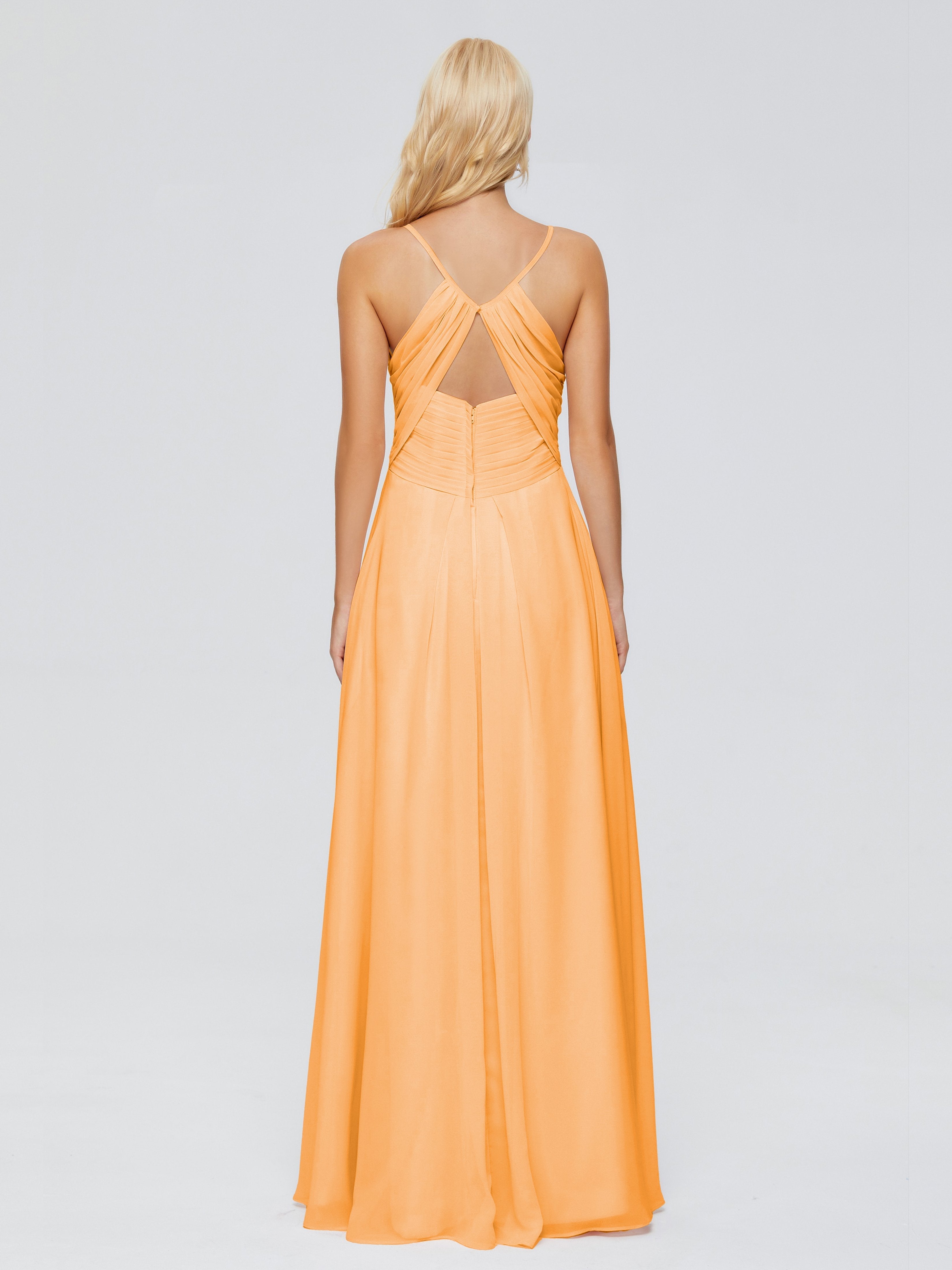 Hadley Spaghetti Straps Chiffon Bridesmaid Dresses