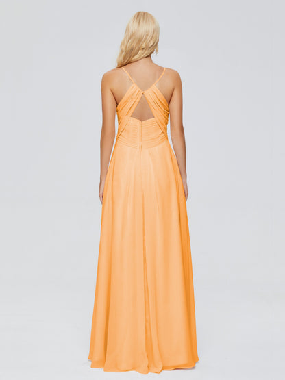 Hadley Spaghetti Straps Chiffon Bridesmaid Dresses