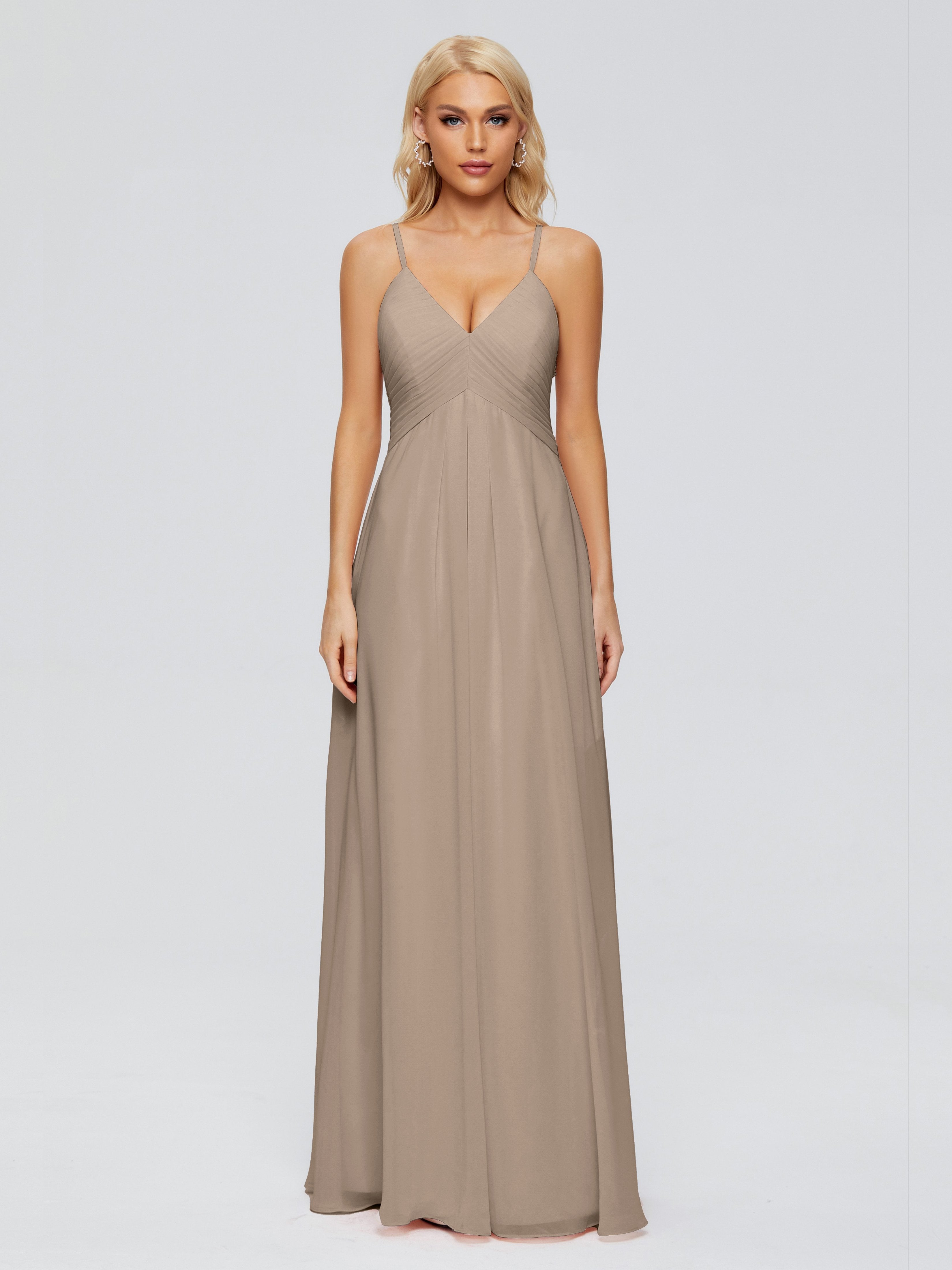 Hadley Spaghetti Straps Chiffon Bridesmaid Dresses