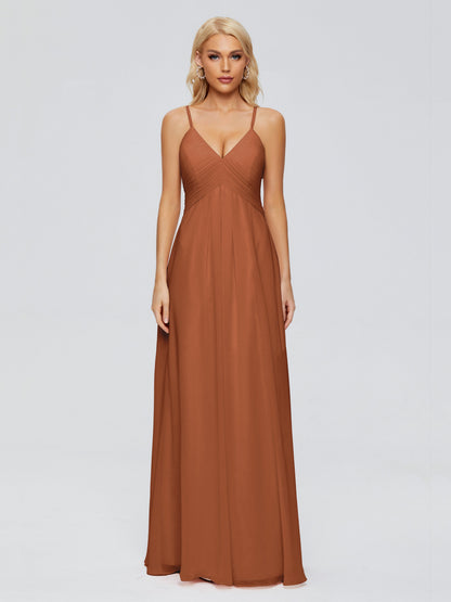 Hadley Spaghetti Straps Chiffon Bridesmaid Dresses