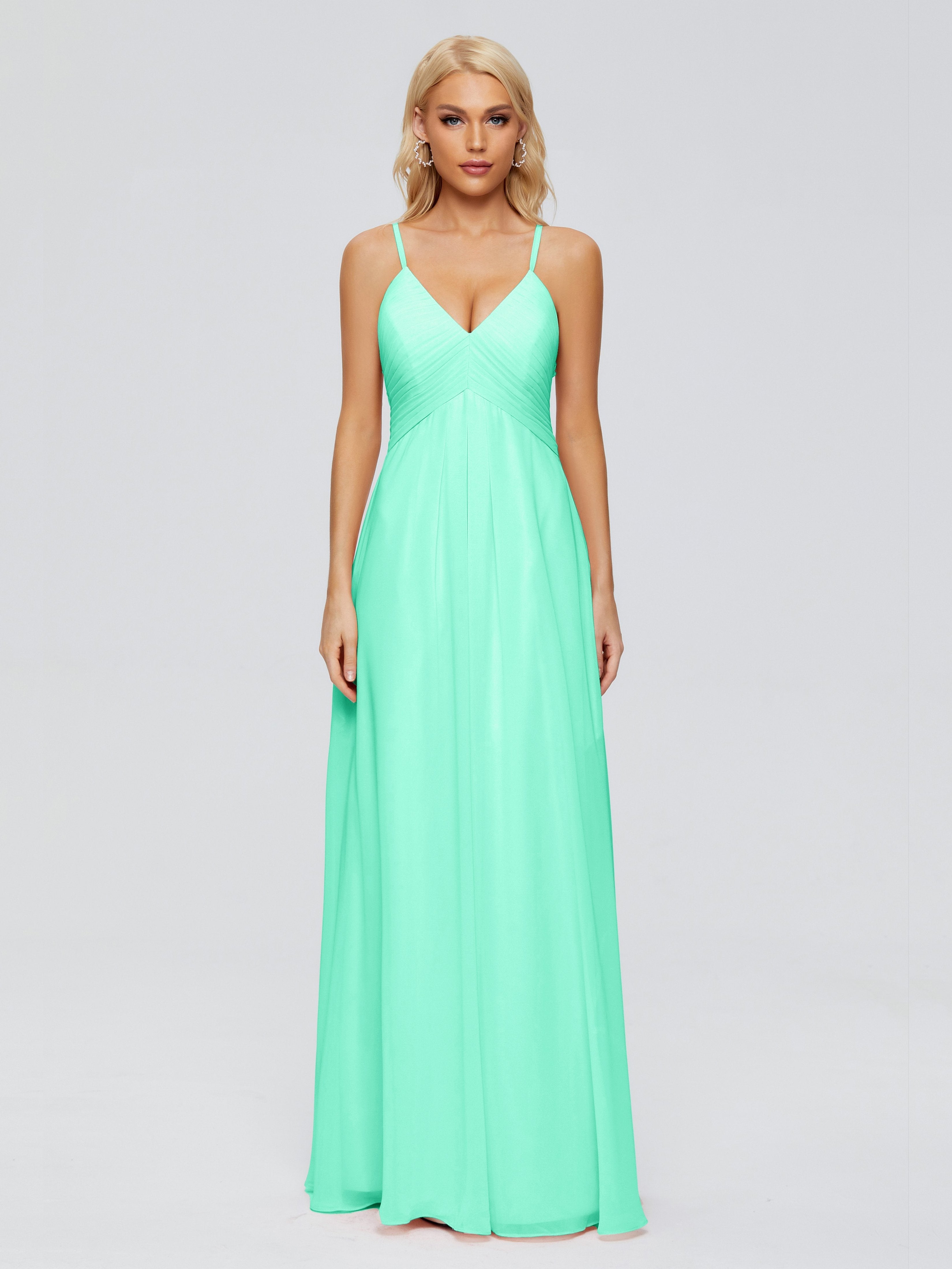 Hadley Spaghetti Straps Chiffon Bridesmaid Dresses