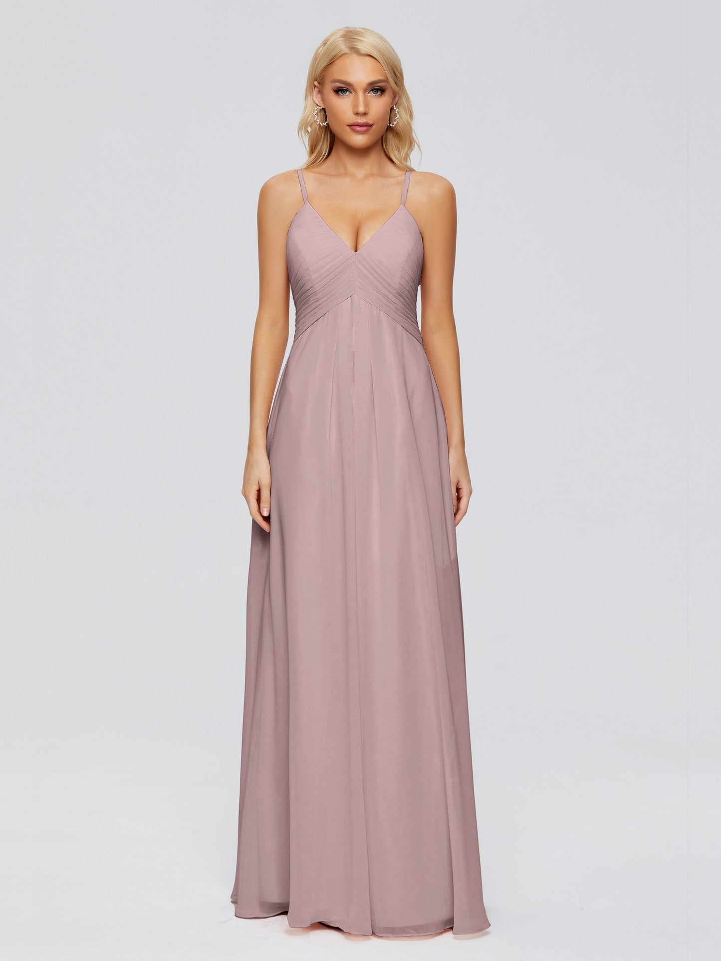 Hadley Spaghetti Straps Chiffon Bridesmaid Dresses