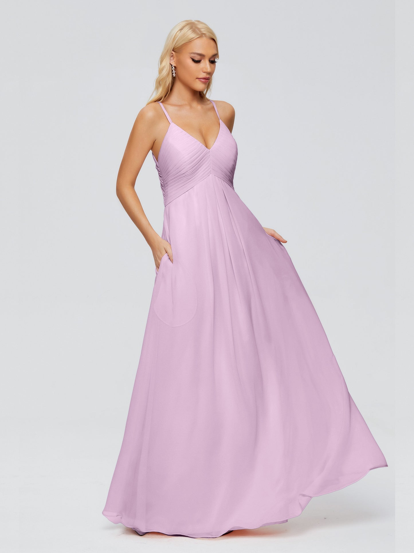 Hadley Spaghetti Straps Chiffon Bridesmaid Dresses