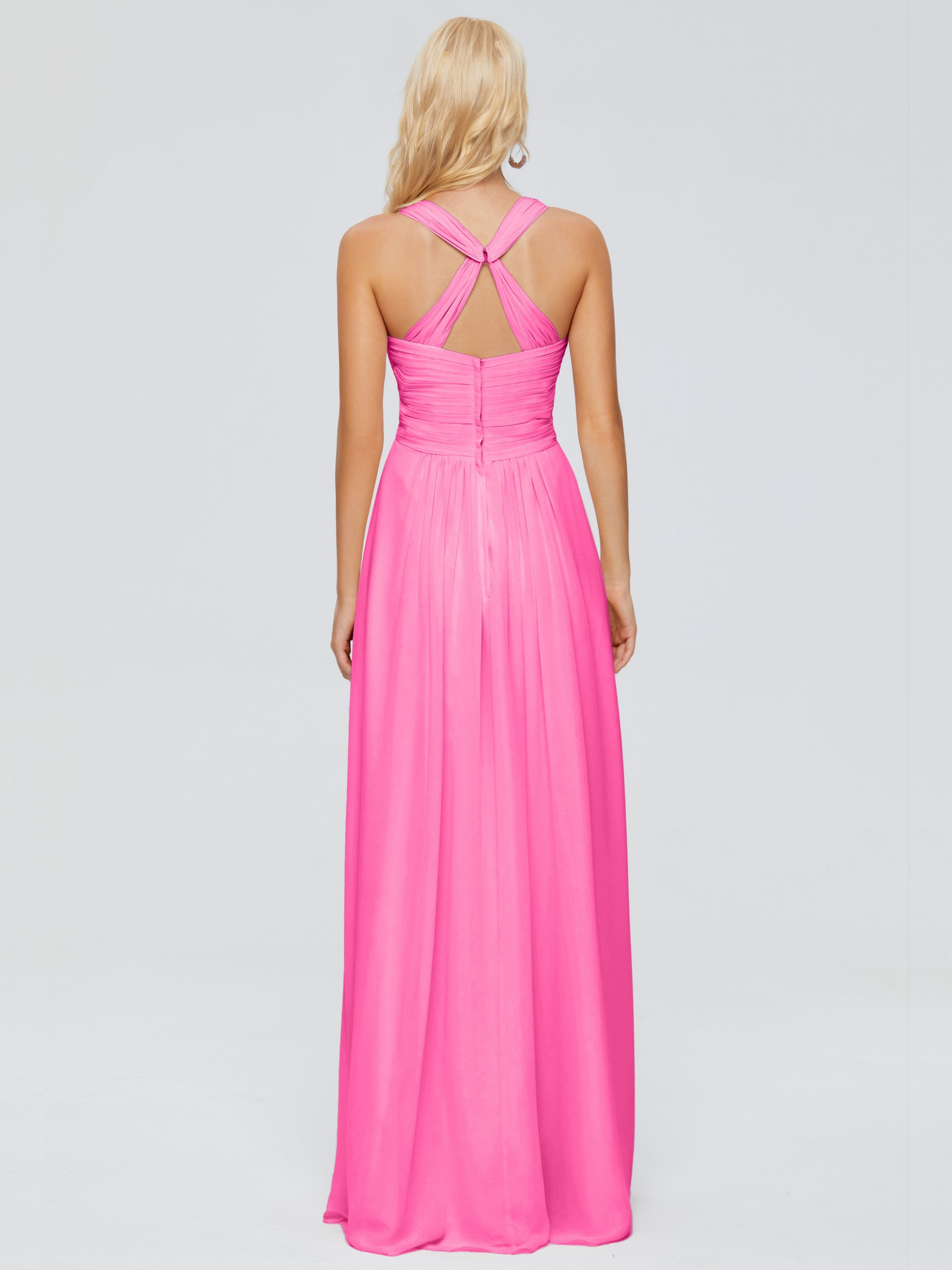 Josephine Spaghetti Straps Chiffon Bridesmaid Dresses