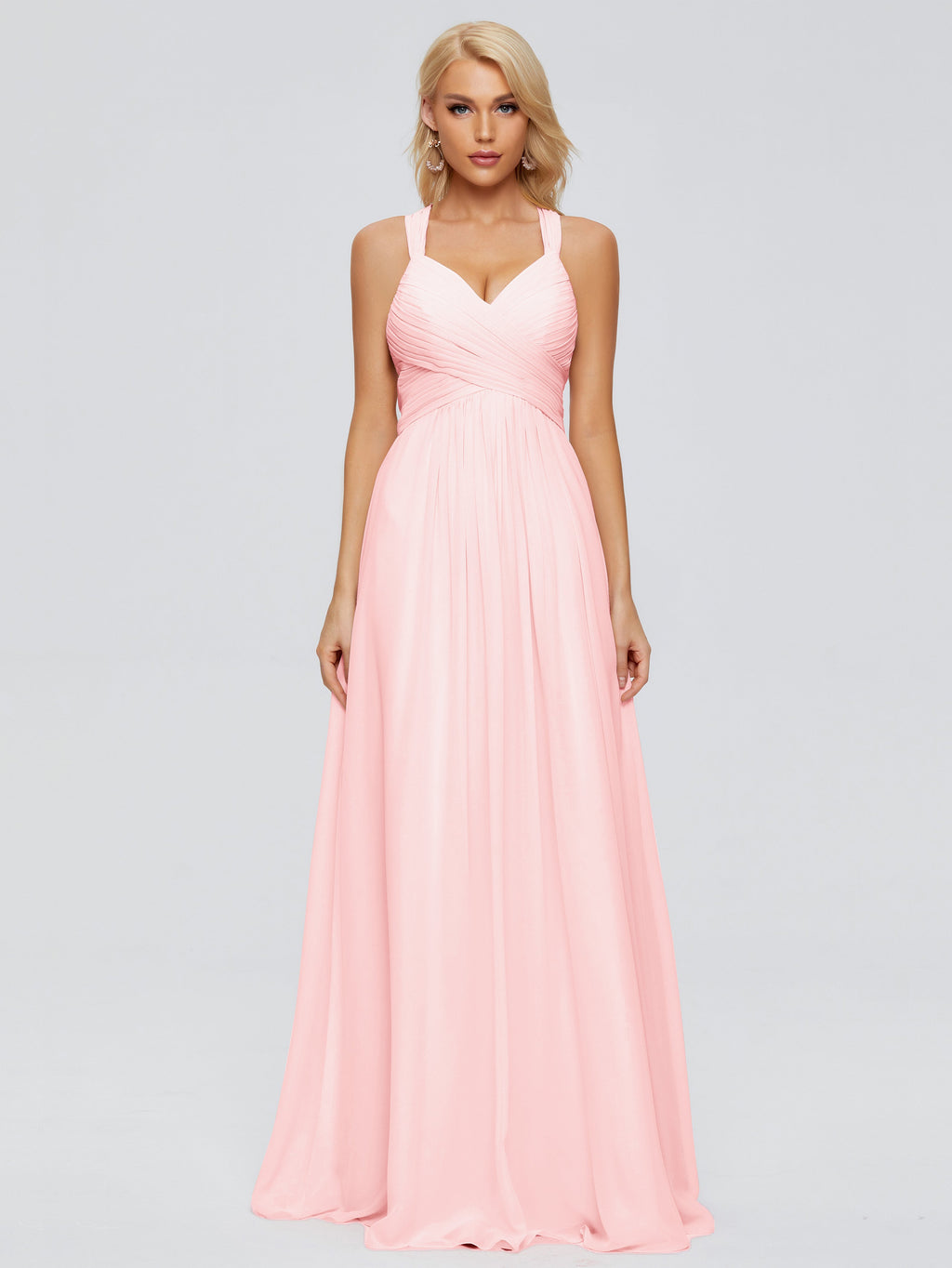 Josephine Spaghetti Straps Chiffon Bridesmaid Dresses