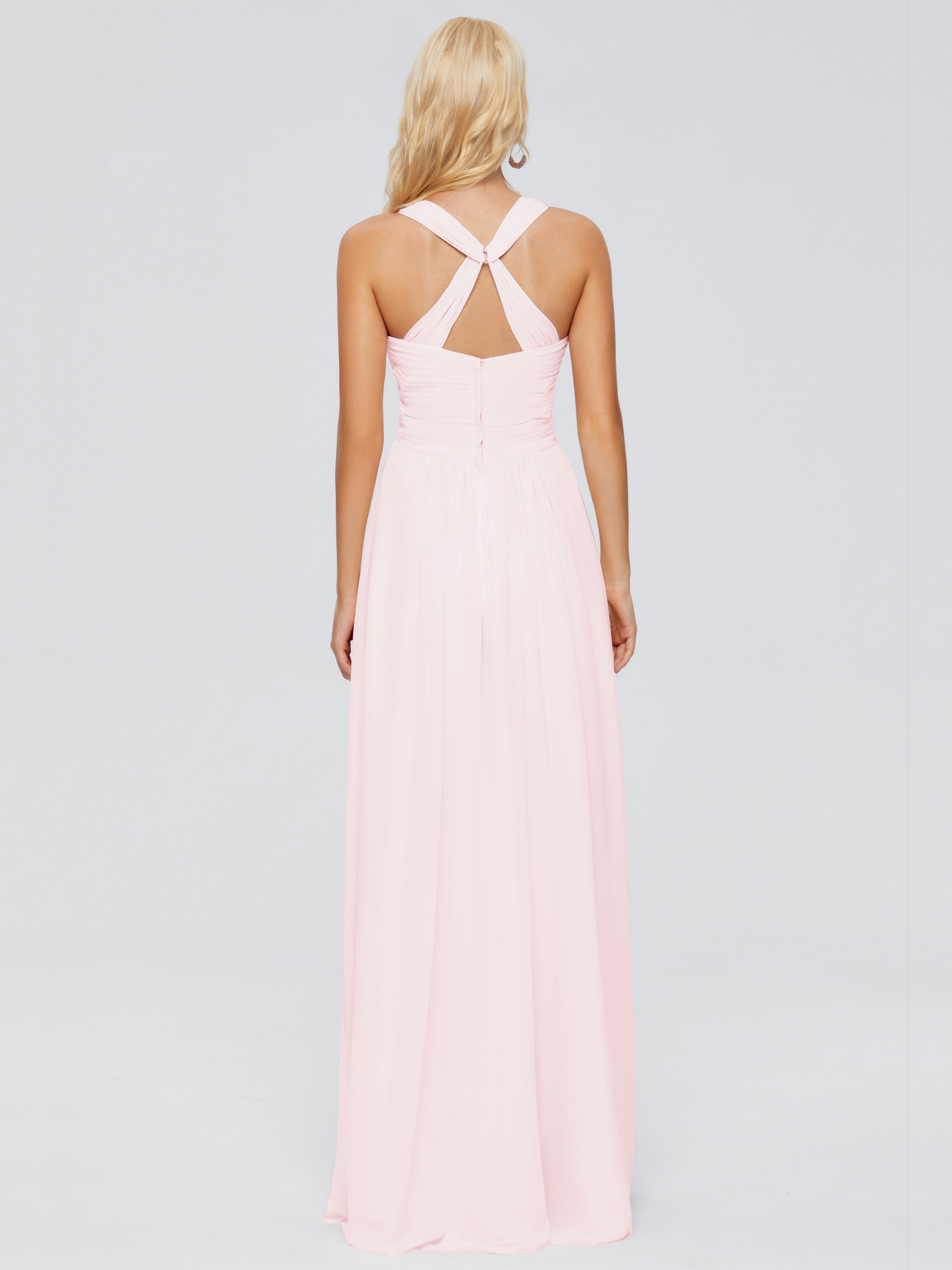 Josephine Spaghetti Straps Chiffon Bridesmaid Dresses