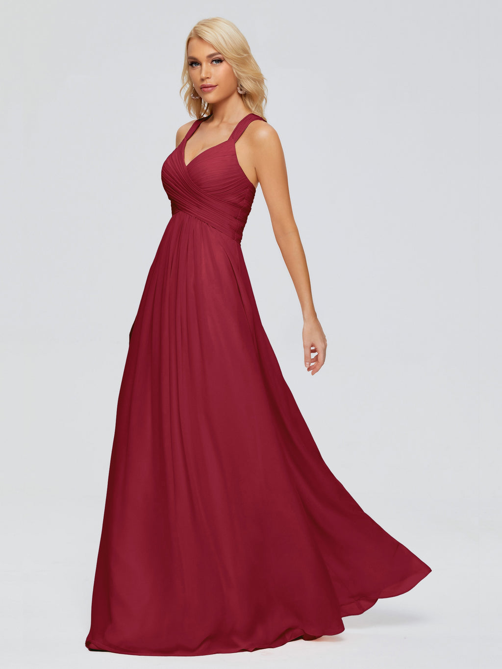 Josephine Spaghetti Straps Chiffon Bridesmaid Dresses