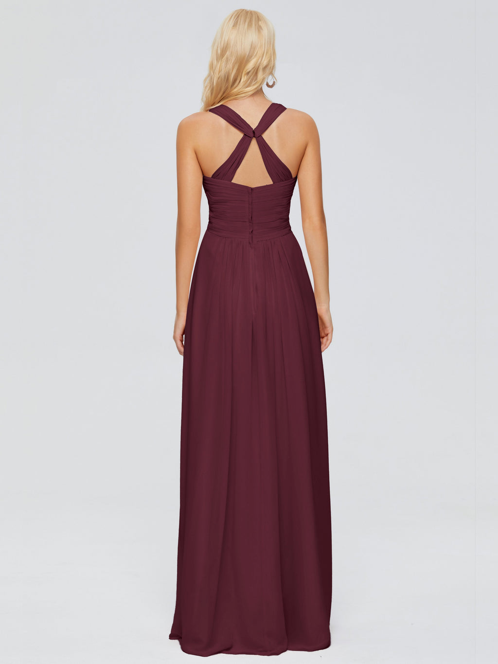 Josephine Spaghetti Straps Chiffon Bridesmaid Dresses