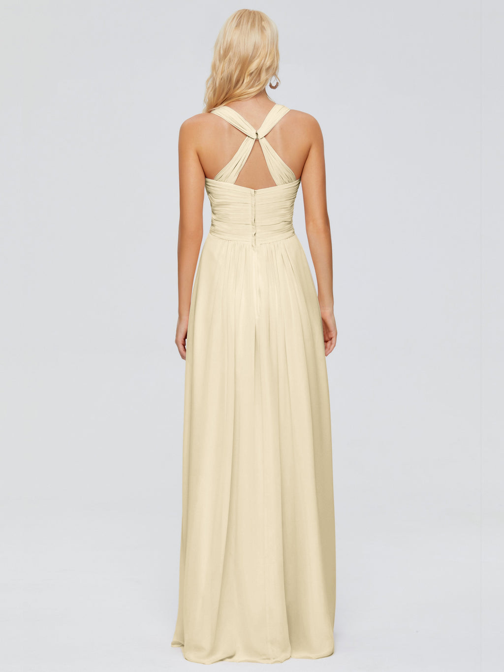 Josephine Spaghetti Straps Chiffon Bridesmaid Dresses
